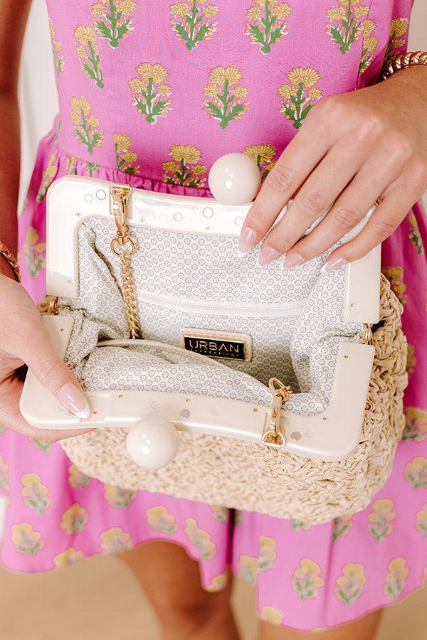 Coastal Canvas Woven Crossbody In Ivory Product Image