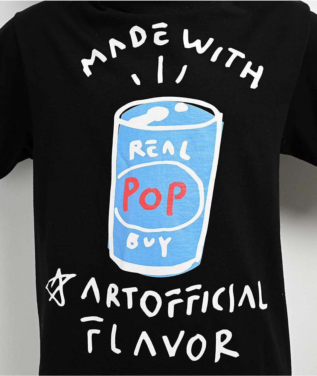 Real Buy Artofficial Black T-Shirt Product Image