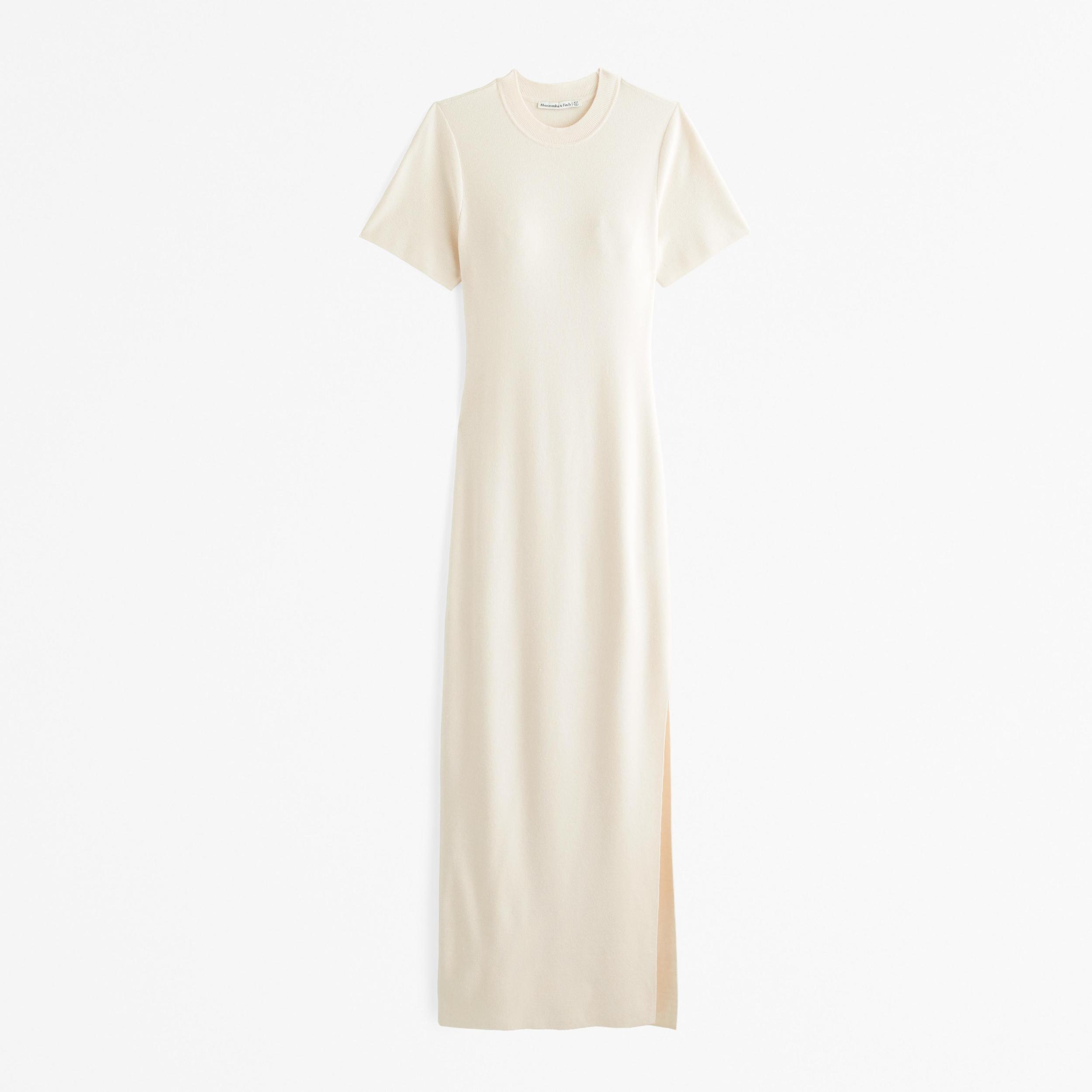 Short-Sleeve Maxi Sweater Dress Product Image
