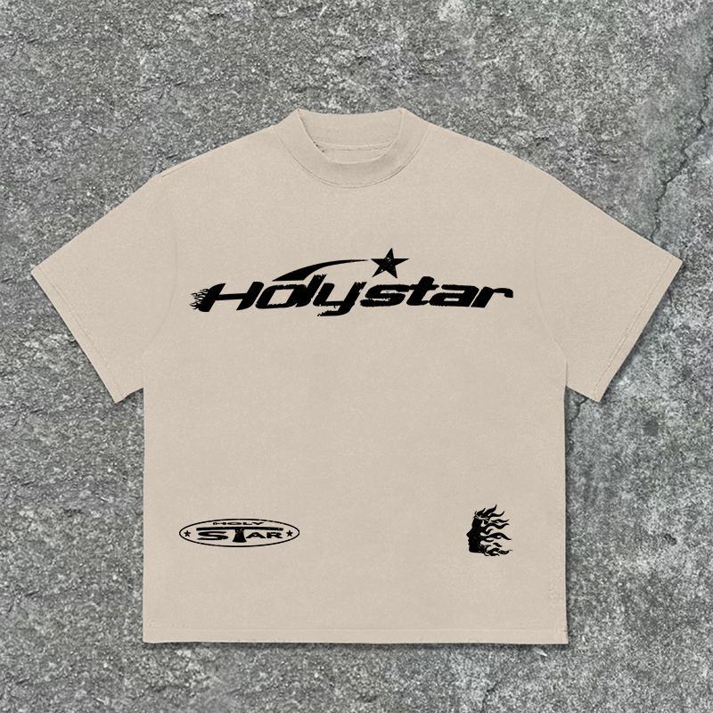 Men's Vintage Holy Star Graphic Cotton Essentials T-Shirt Product Image
