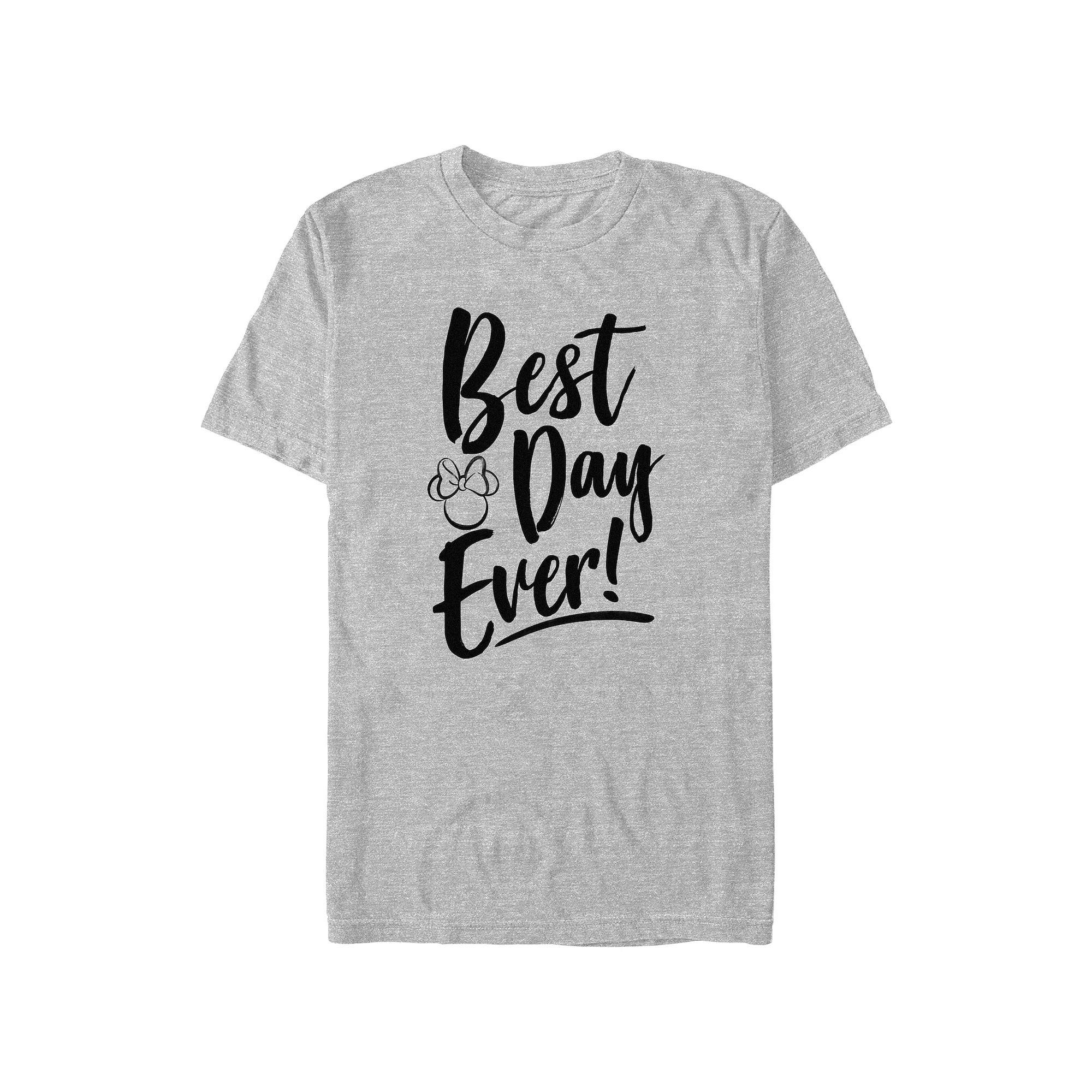 Disney's Mickey Mouse Best Day Ever Men's Graphic Tee, Size: XS, Athletic Grey Product Image