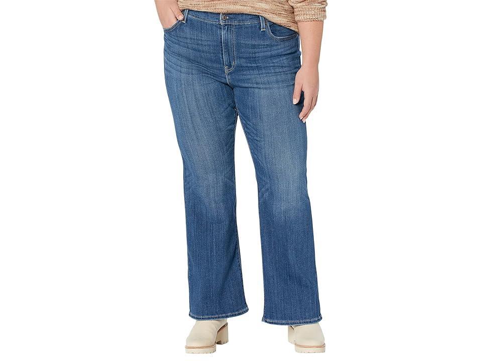Levis Womens Plus Size 726 High-Rise Flare Jeans - Medium Indigo Worn In 24 Product Image