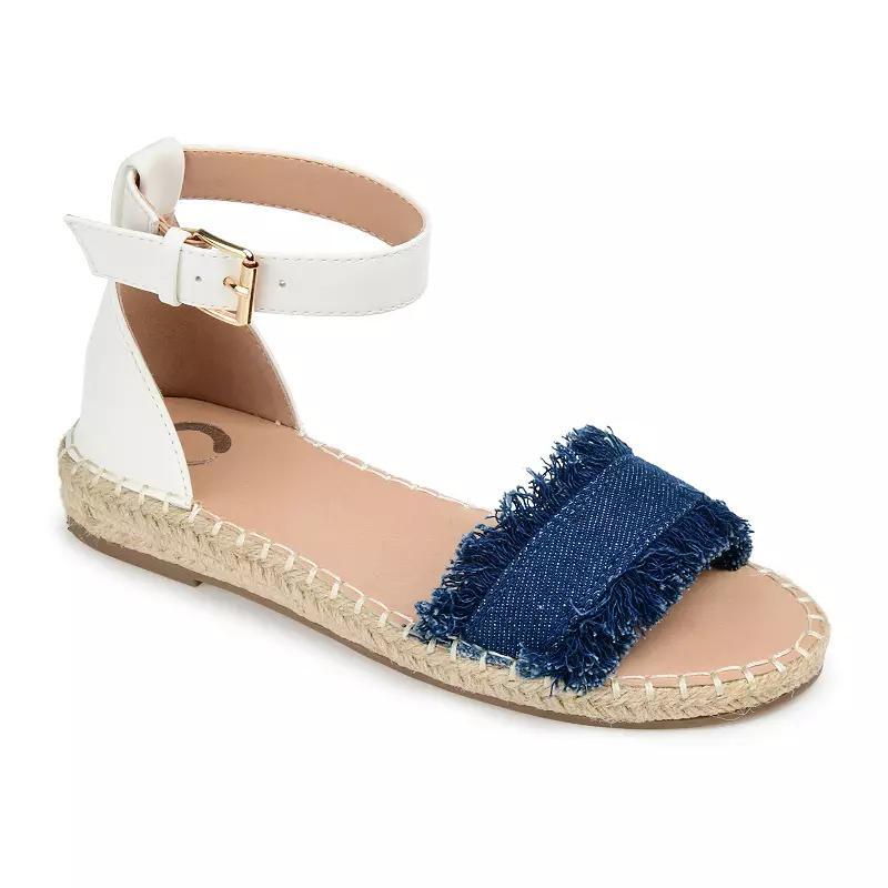 Journee Tristeen Women's Espadrille Sandals, Size: 8.5, White Product Image