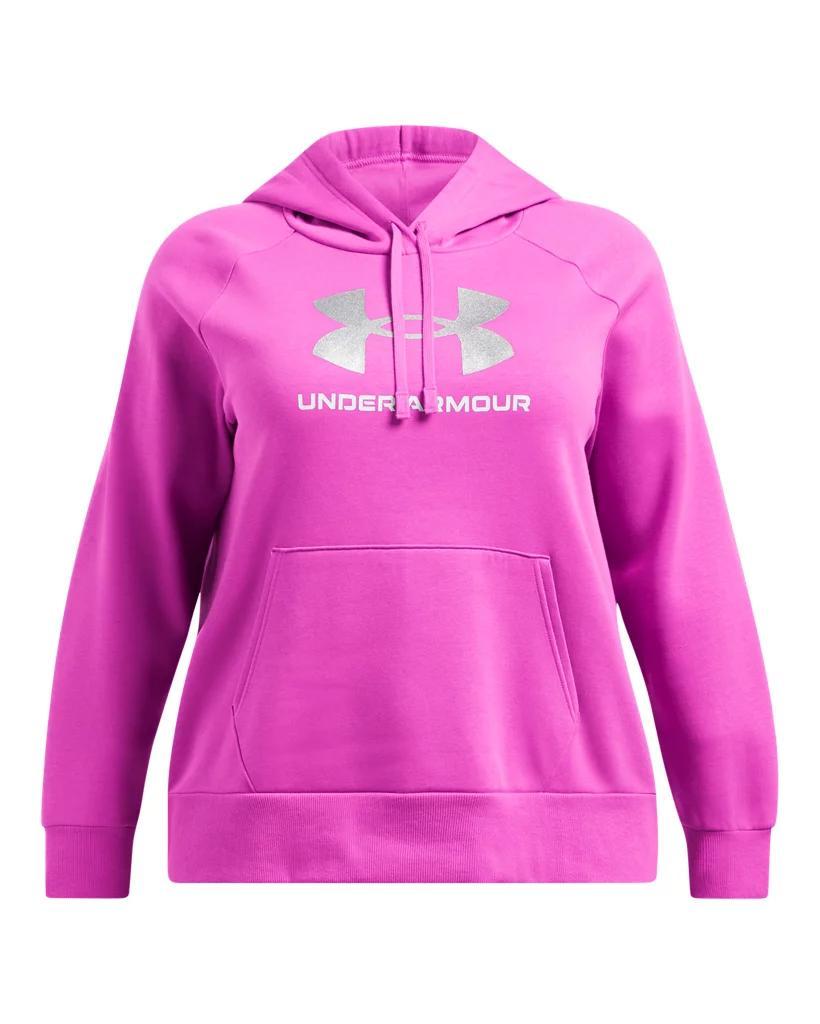 Women's UA Rival Fleece Glitter Big Logo Hoodie Product Image