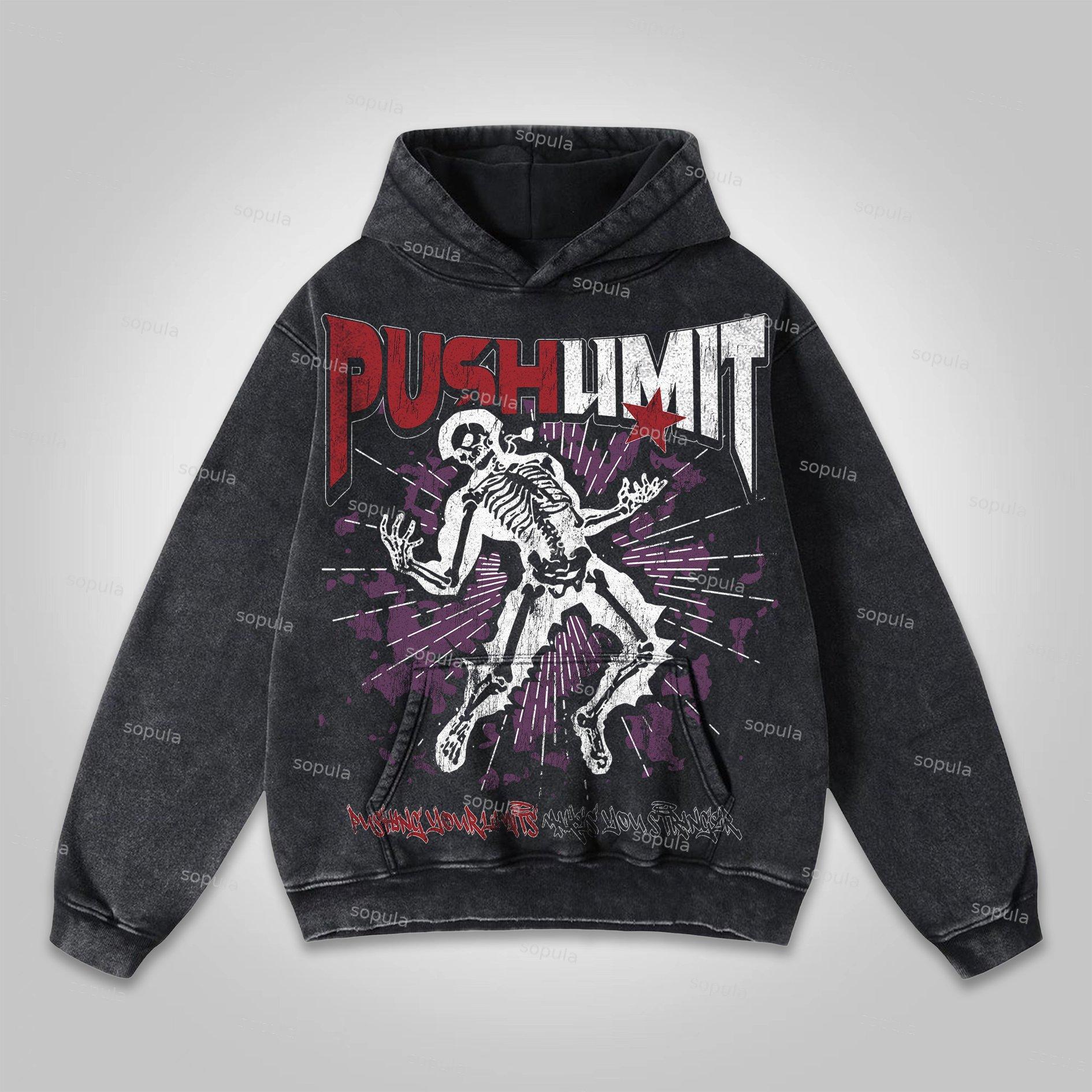 Red Spider Graphic Washed Hoodie Product Image