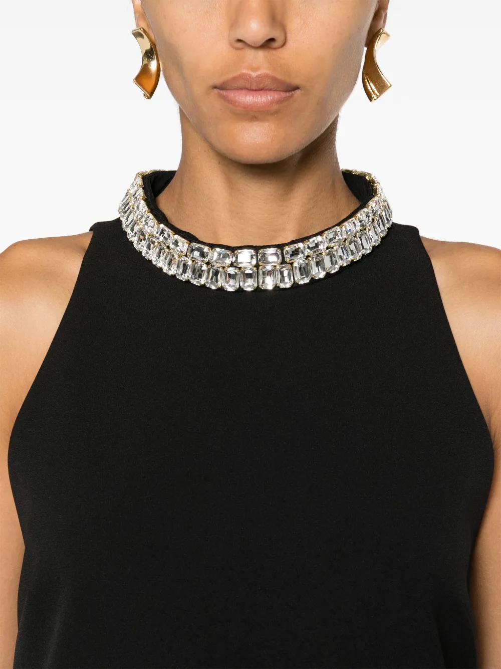 crystal-embellished shift mini dress Product Image