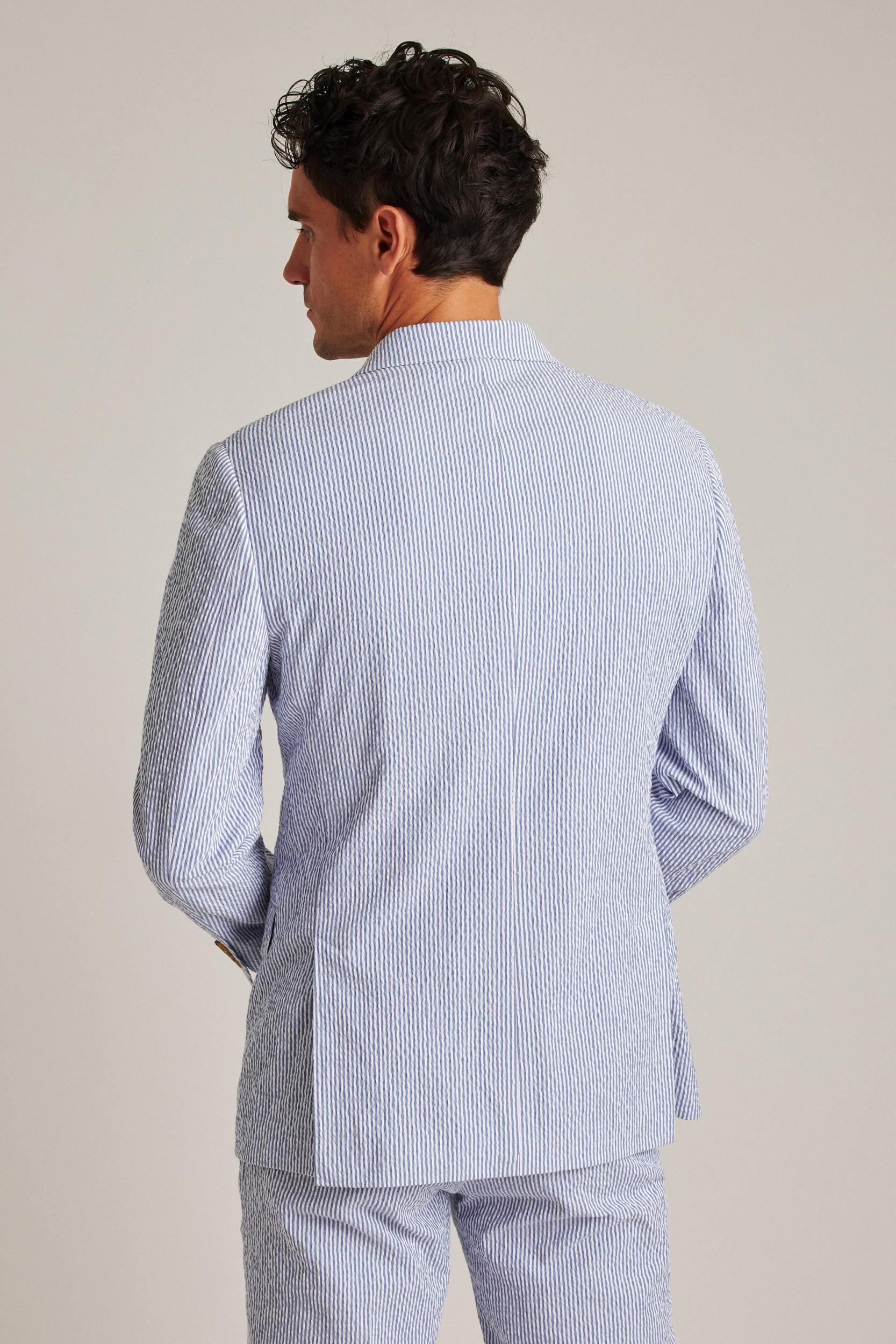 Italian Stretch Seersucker Suit Jacket Product Image