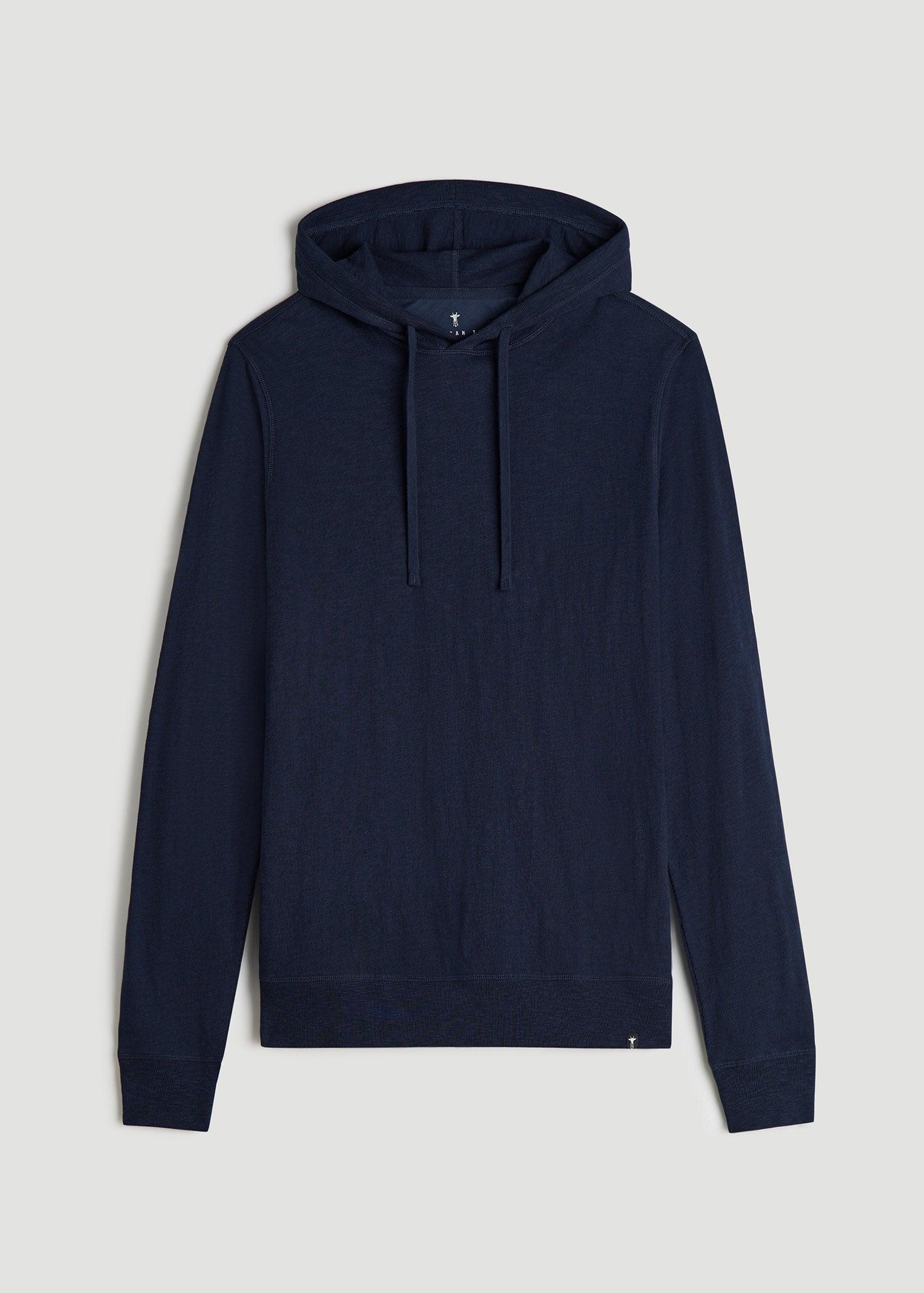 Sunwashed Slub Pullover Men's Tall Hoodie in Heathered Grey Product Image