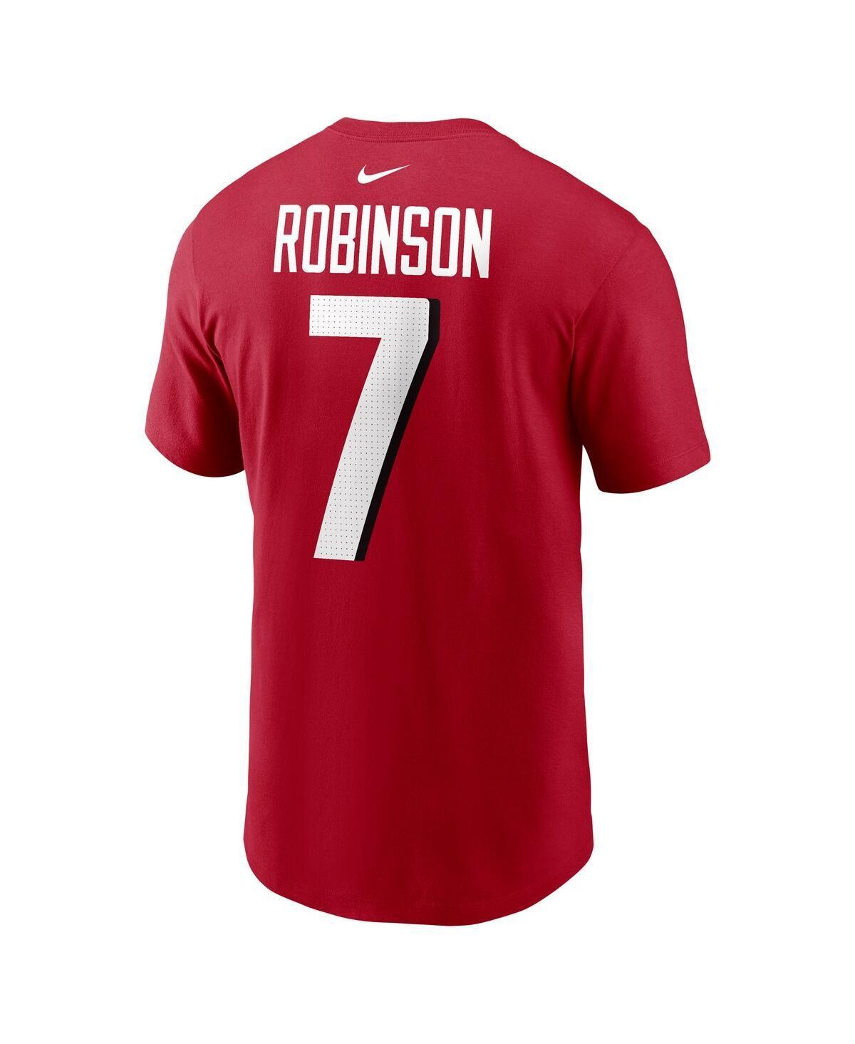 Men's Nike Bijan Robinson Red Atlanta Falcons Player Name & Number T-Shirt, Size: Small Product Image