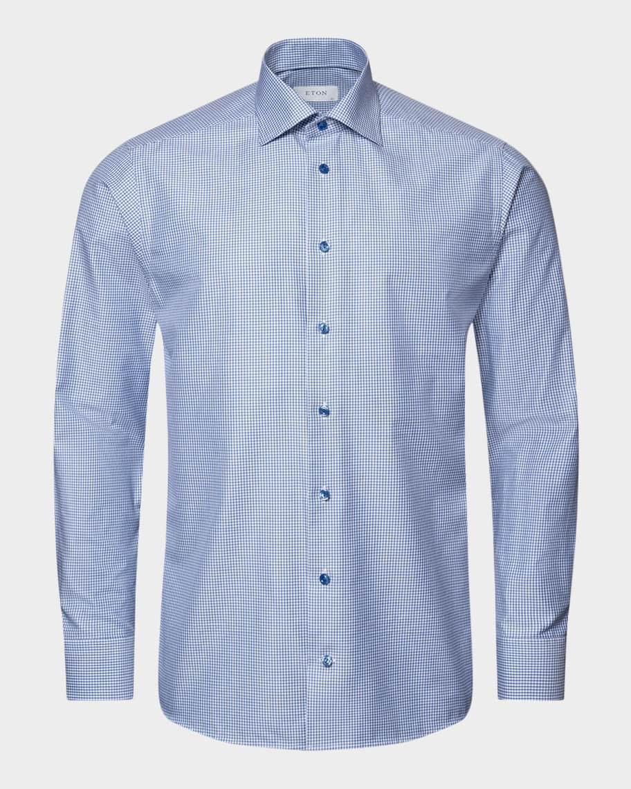 Mens Slim Fit Twill Dress Shirt Product Image