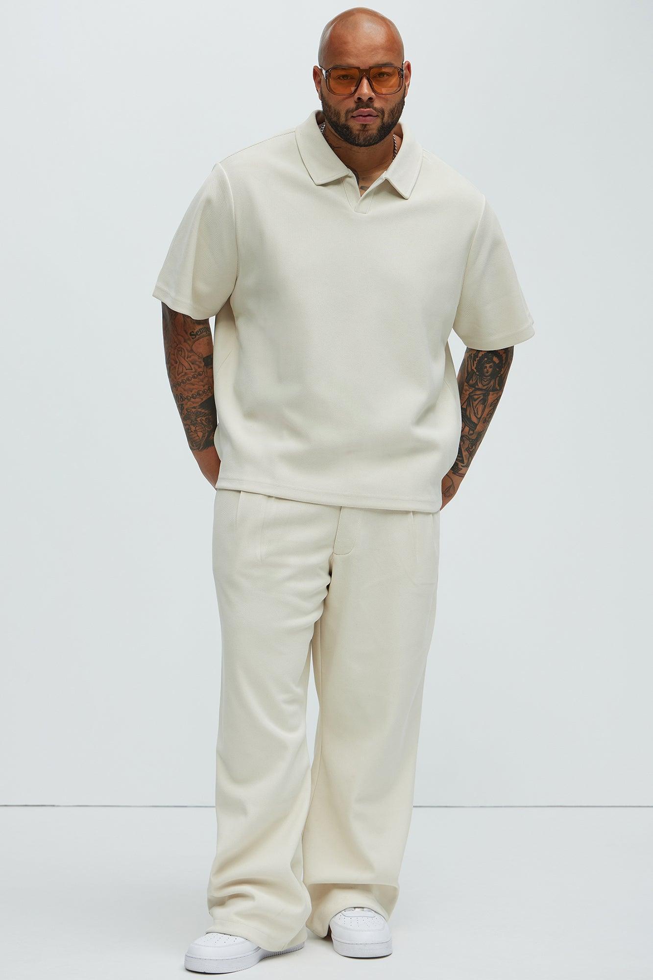 Turner Relaxed Trouser Pants - Cream Product Image
