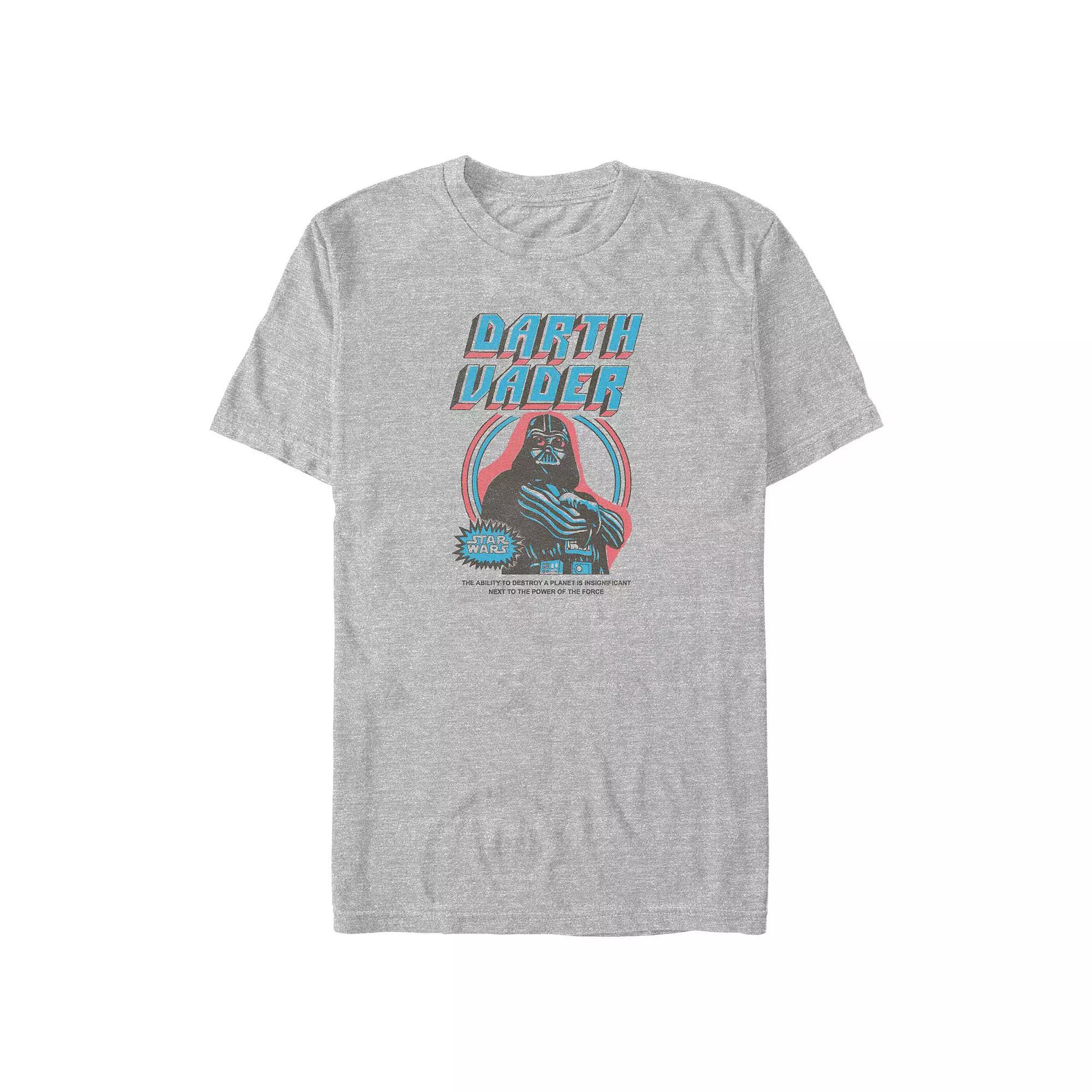 Big & Tall Star Wars Darth Vader Vintage Poster Graphic Tee, Men's, Size: 4XL Tall, Athletic Grey Product Image