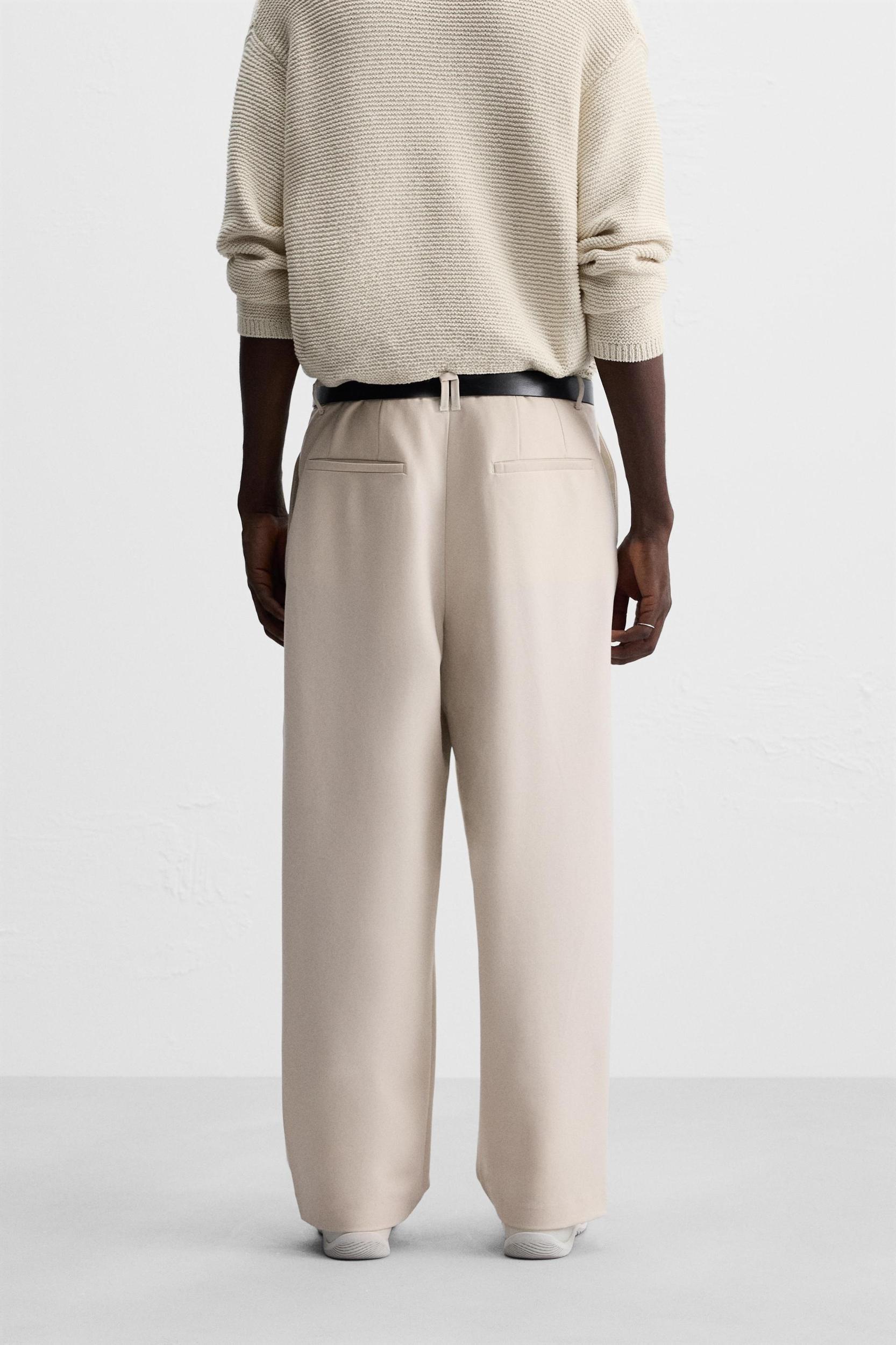 RELAXED FIT PLEATED PANTS Product Image