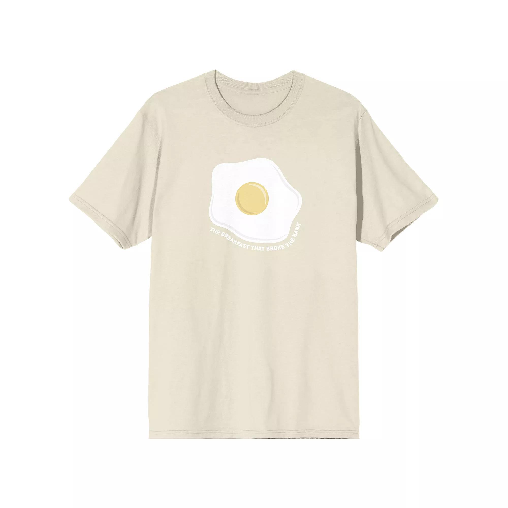 Men's Expensive Eggs The Breakfast That Broke The Bank Graphic Tee, Size: XL, Off White Product Image