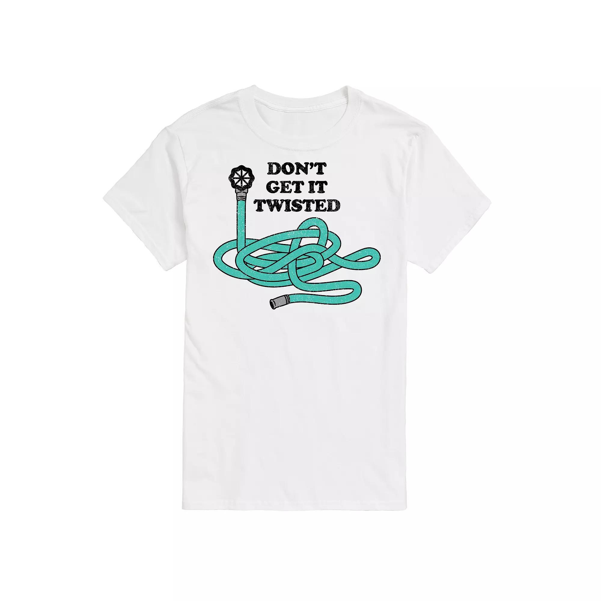 Men's Dont Get It Twisted Graphic Tee, Size: XXL, White Product Image