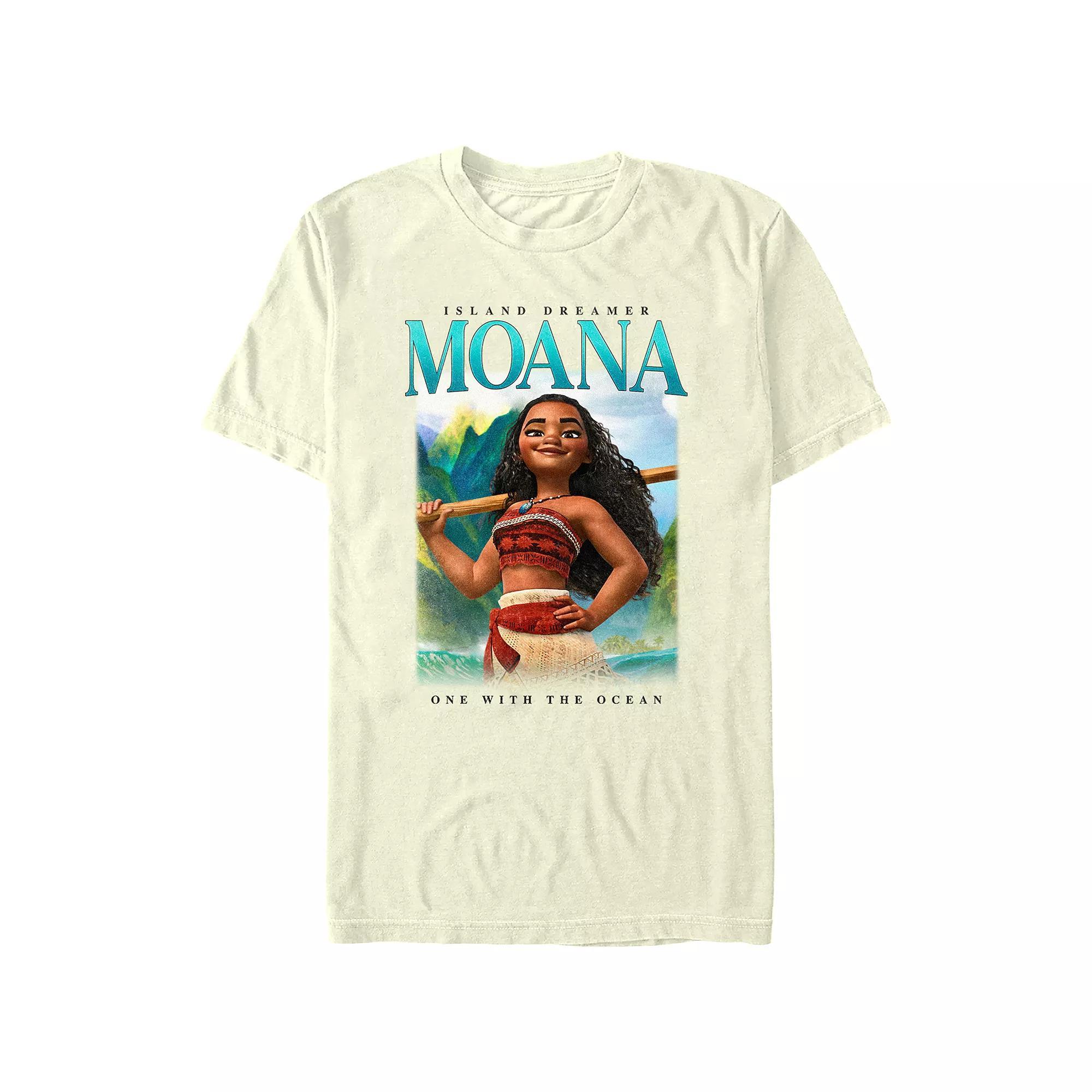Disney's Moana Island Dreamer Juniors' Boyfriend Graphic Tee, Women's, Size: Medium, Natural Product Image