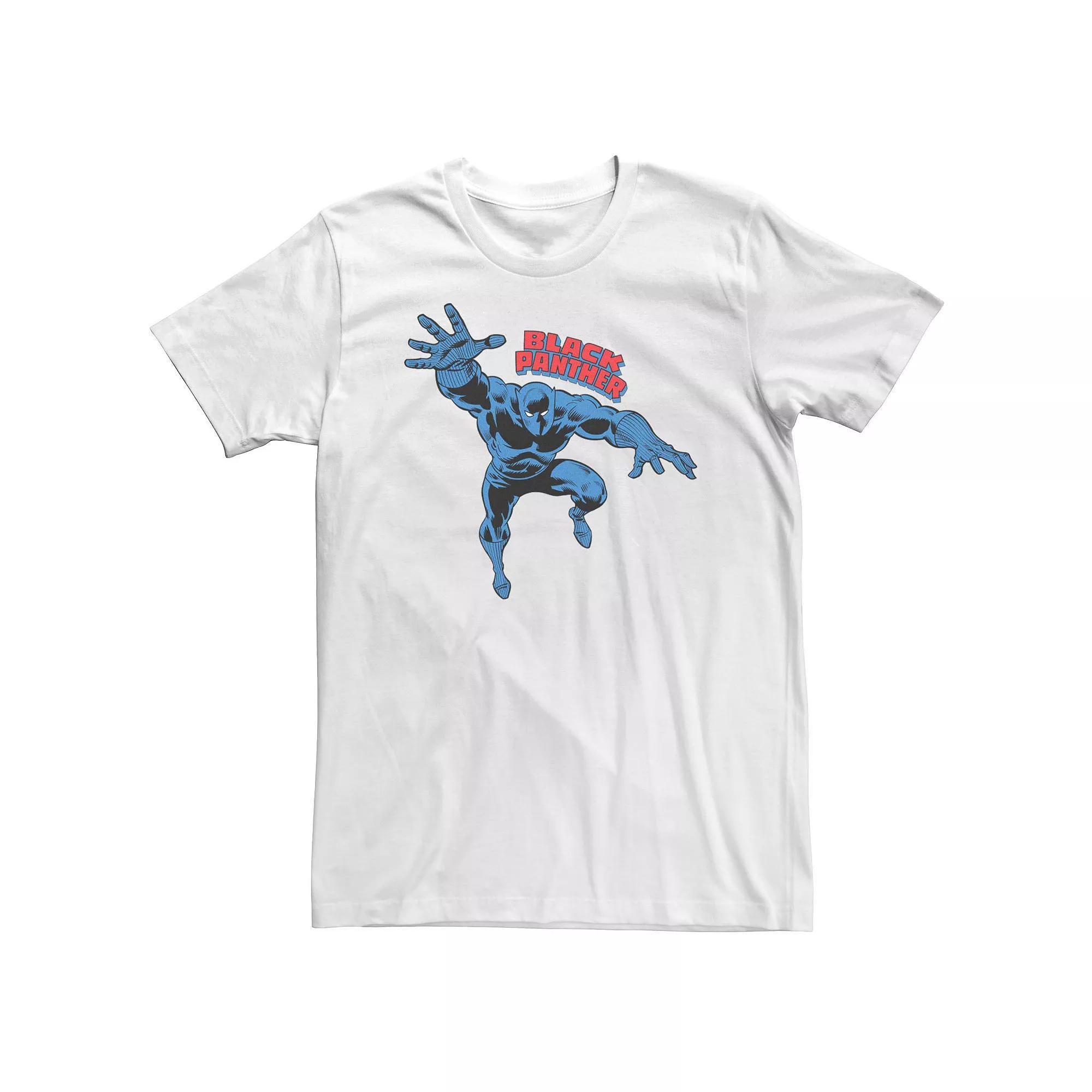 Big & Tall Marvel Black Panther Tee, Men's, Size: XXL Tall, White Product Image