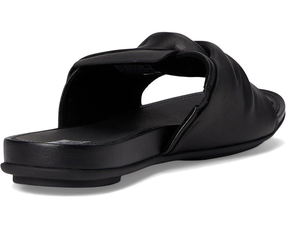 Gracie Crystal Maxi-Buckle Leather Slides Product Image