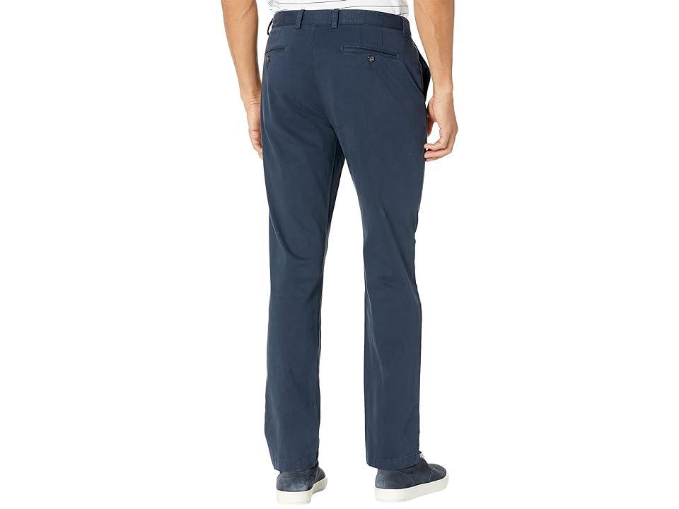 Johnston  Murphy Washed Straight Leg Flat Front Stretch Chino Pants Product Image