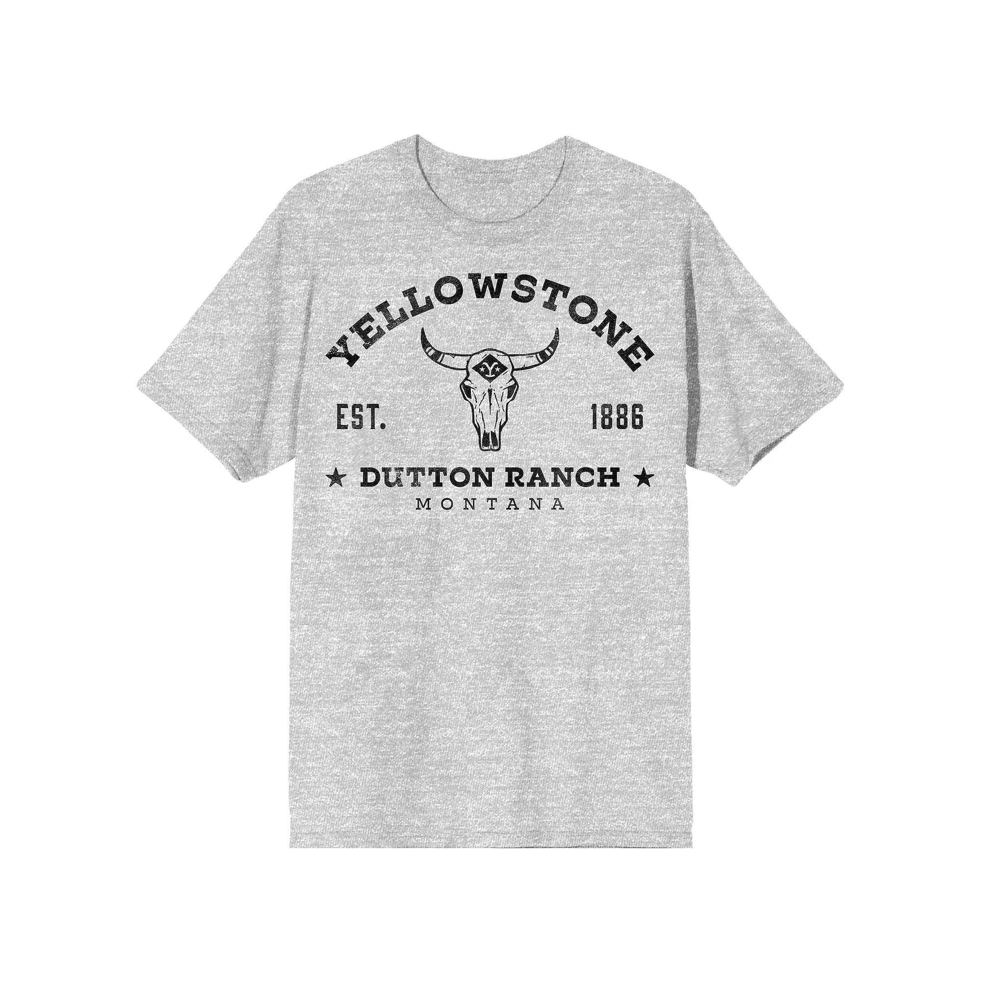 Men's Yellowstone Dutton Ranch Tee, Size: XL, Grey Product Image