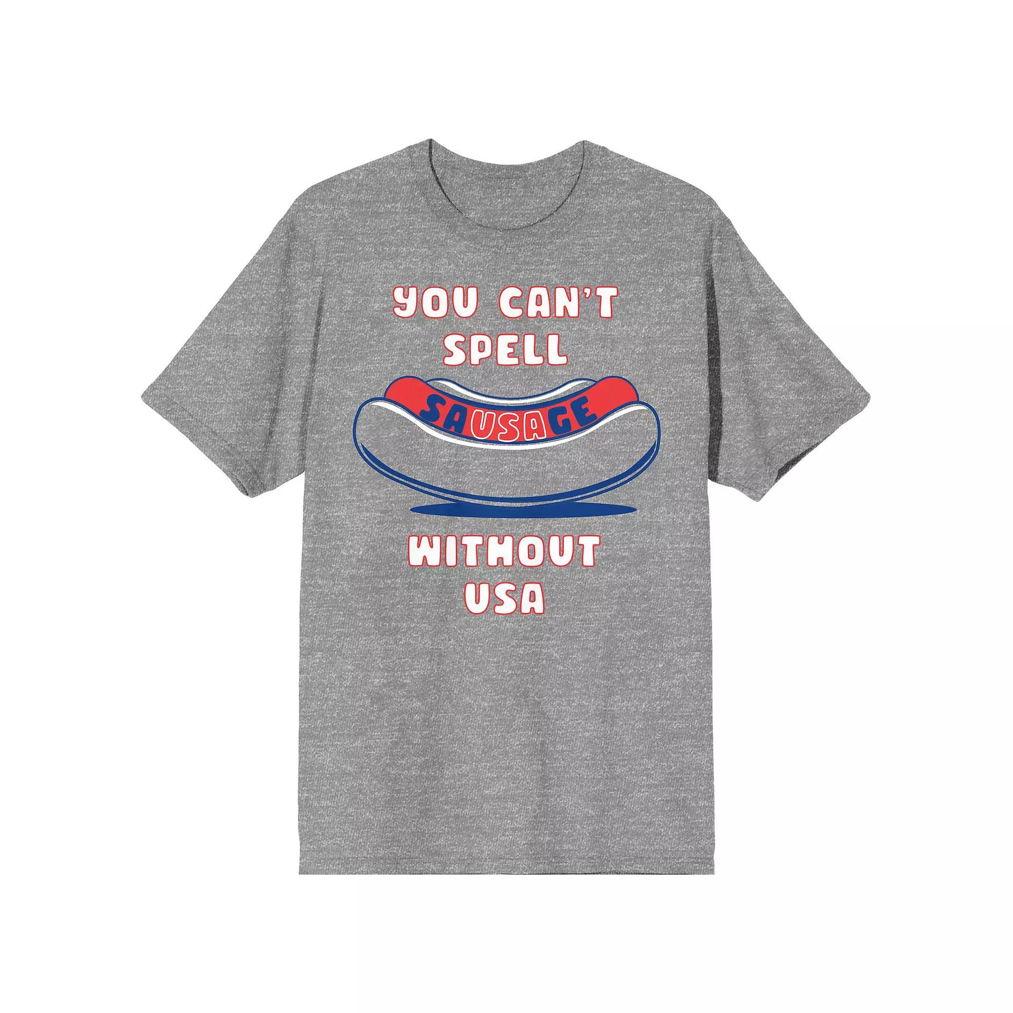 Men's Americana America United Tee, Size: Large, Gray Product Image