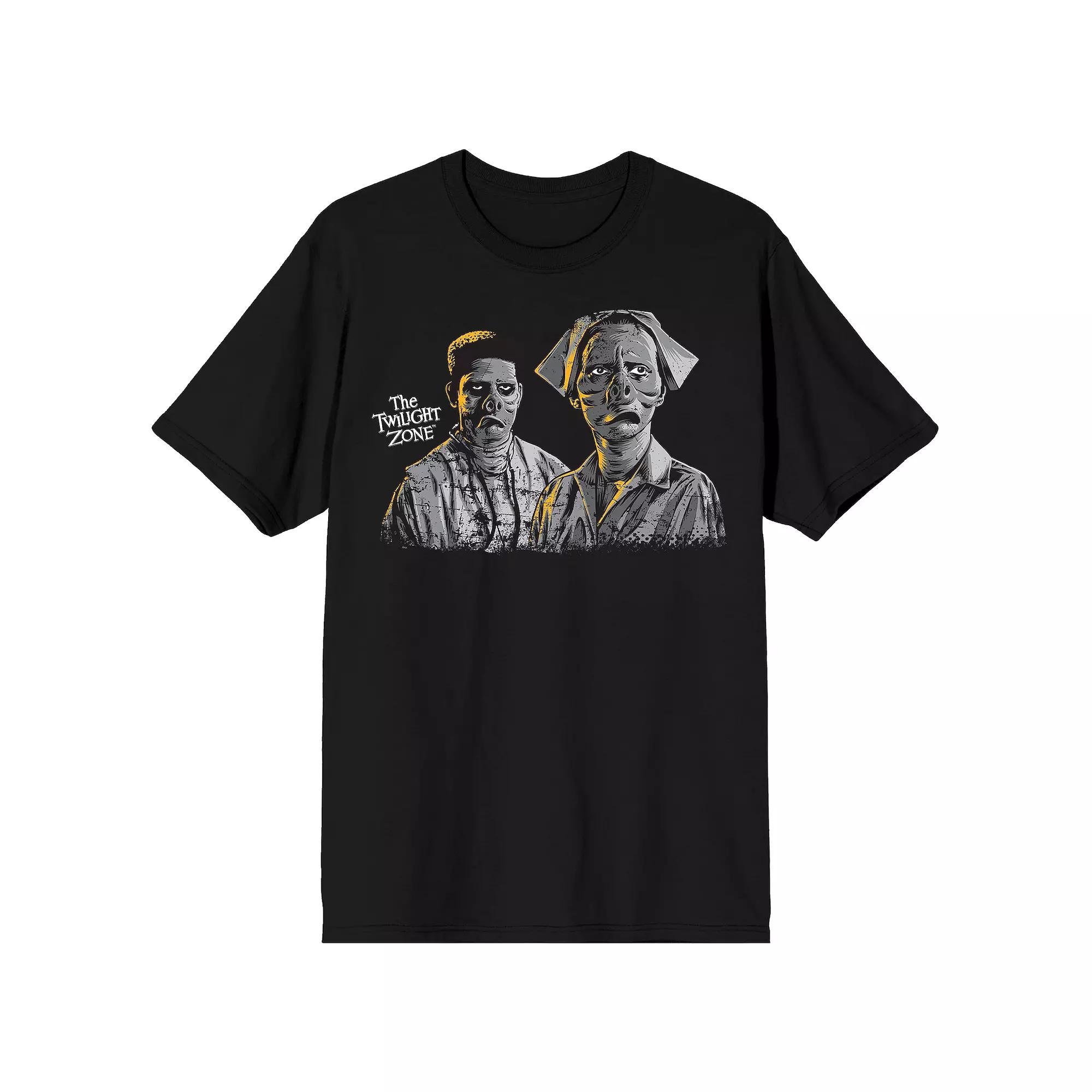 Men's Twilight Zone Pig Face Nurse Graphic Tee, Size: XL, Black Product Image