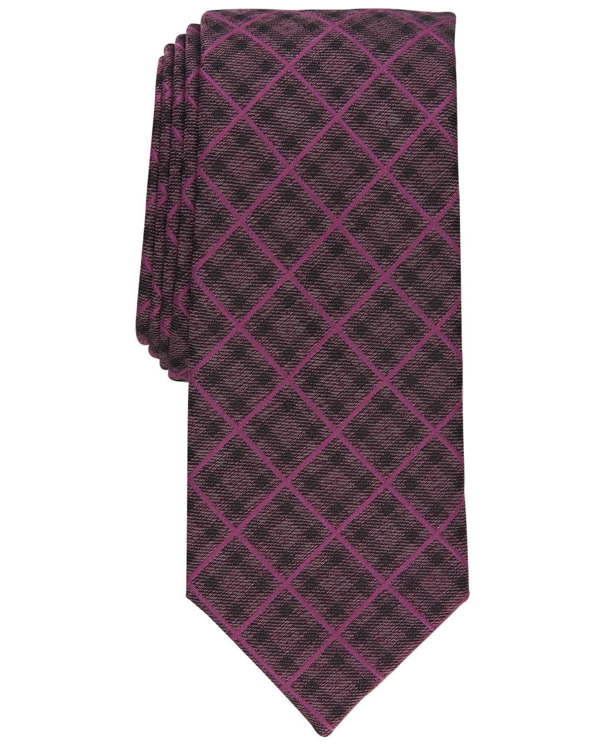 Alfani Mens Mathison Grid Slim Tie, Created for Macys Product Image