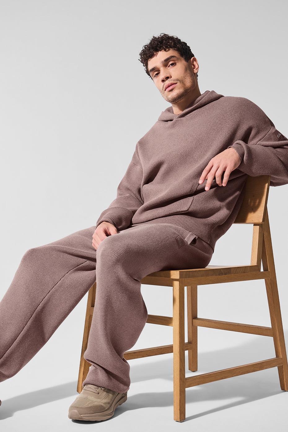 Scholar Hooded Sweater - Mushroom Heather Male Product Image