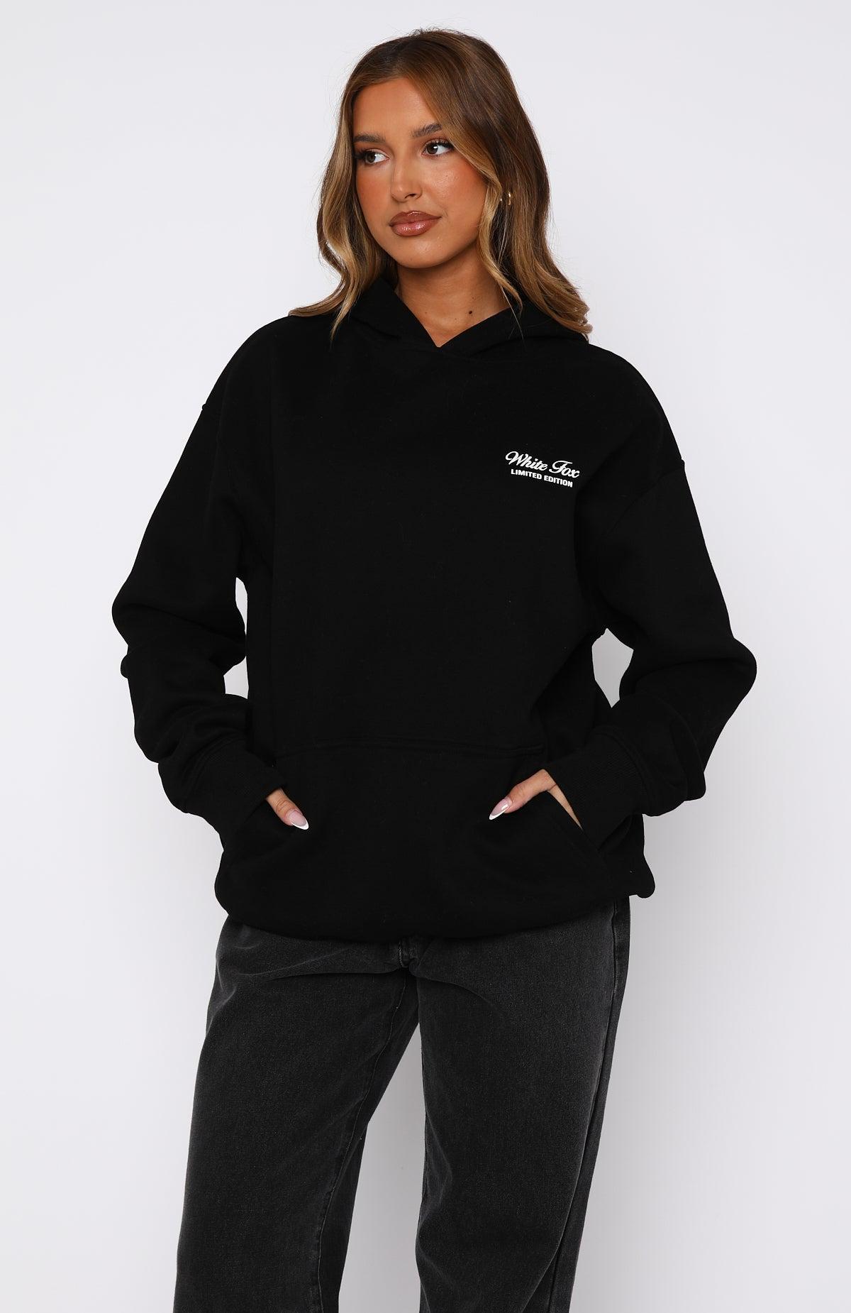 Never Be Alone Oversized Hoodie Black Product Image