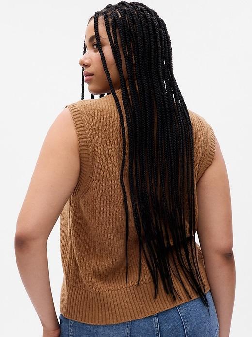 CashSoft Rib Sweater Vest Product Image