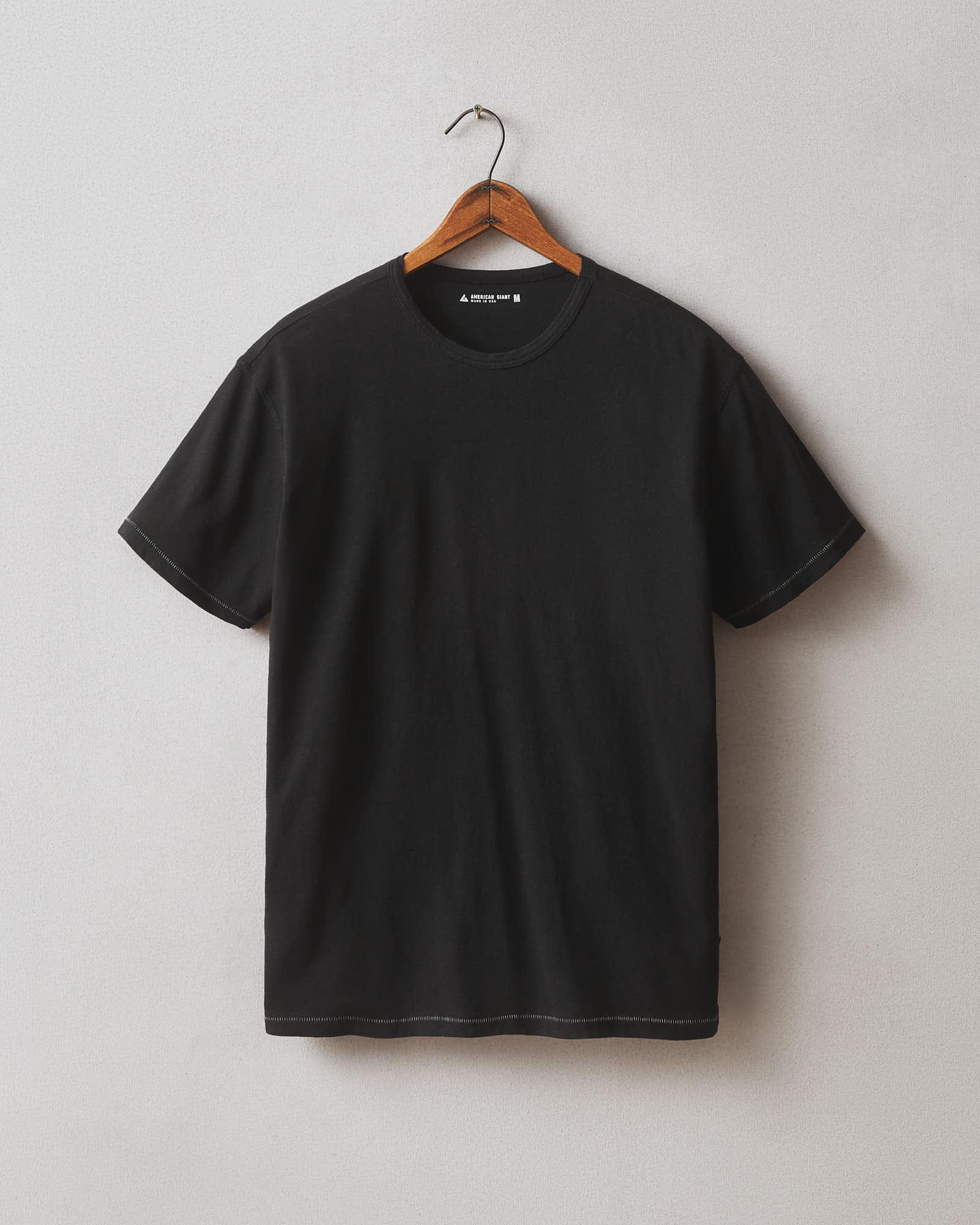Men's Hemp Jersey Crew Tee - Black Product Image