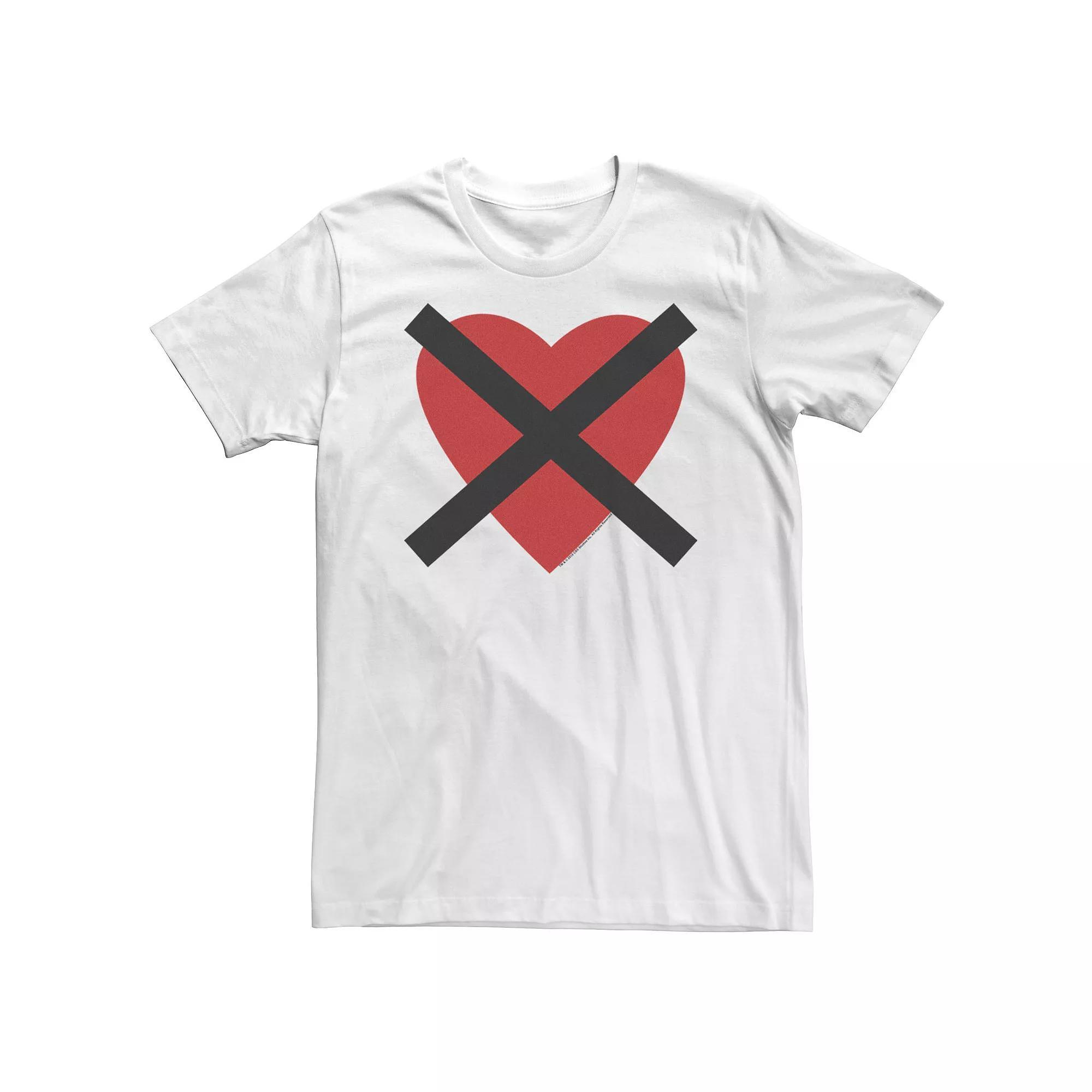 Big & Tall Crazy Ex Girlfriend X Through My Heart Tee, Men's, Size: 5XL, White Product Image