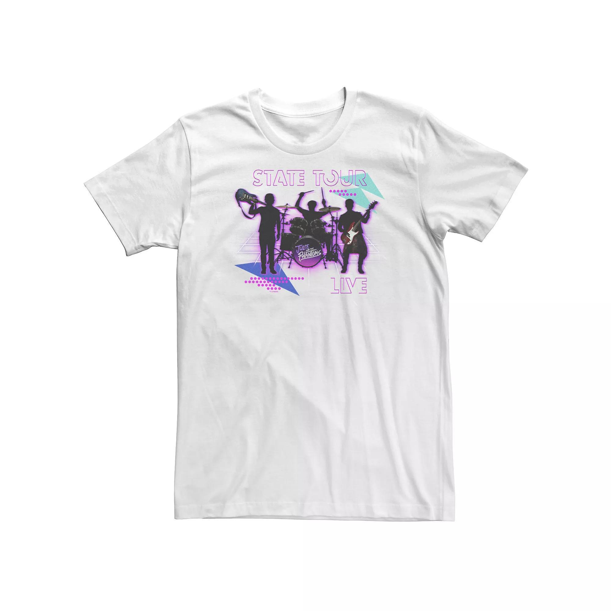 Big & Tall Julie And The Phantoms State Tour Live Tee, Men's, Size: XL Tall, White Product Image