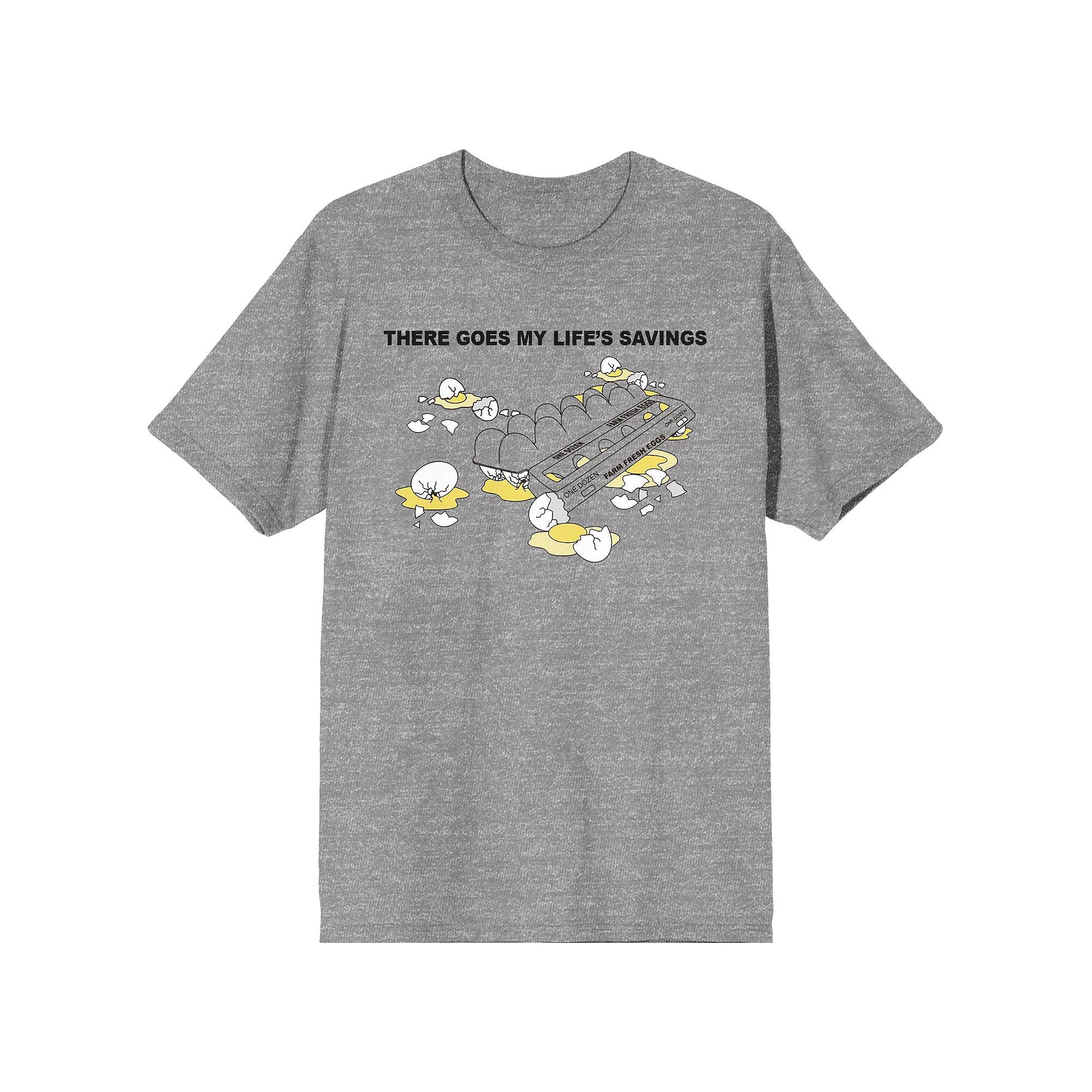 Mens Eggspensive Eggs There Goes My Life Savings Graphic Tee Product Image
