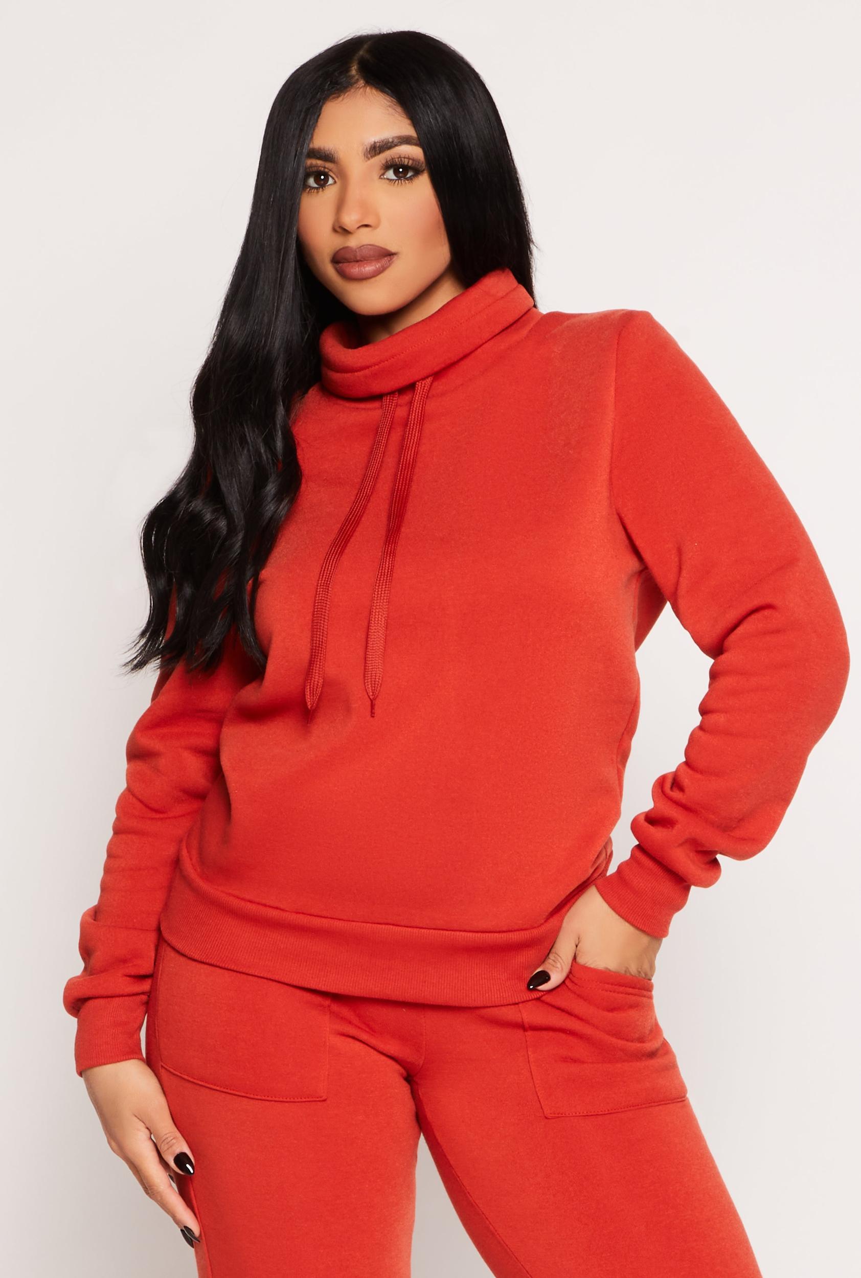 Womens Funnel Neck Sweatshirt Product Image