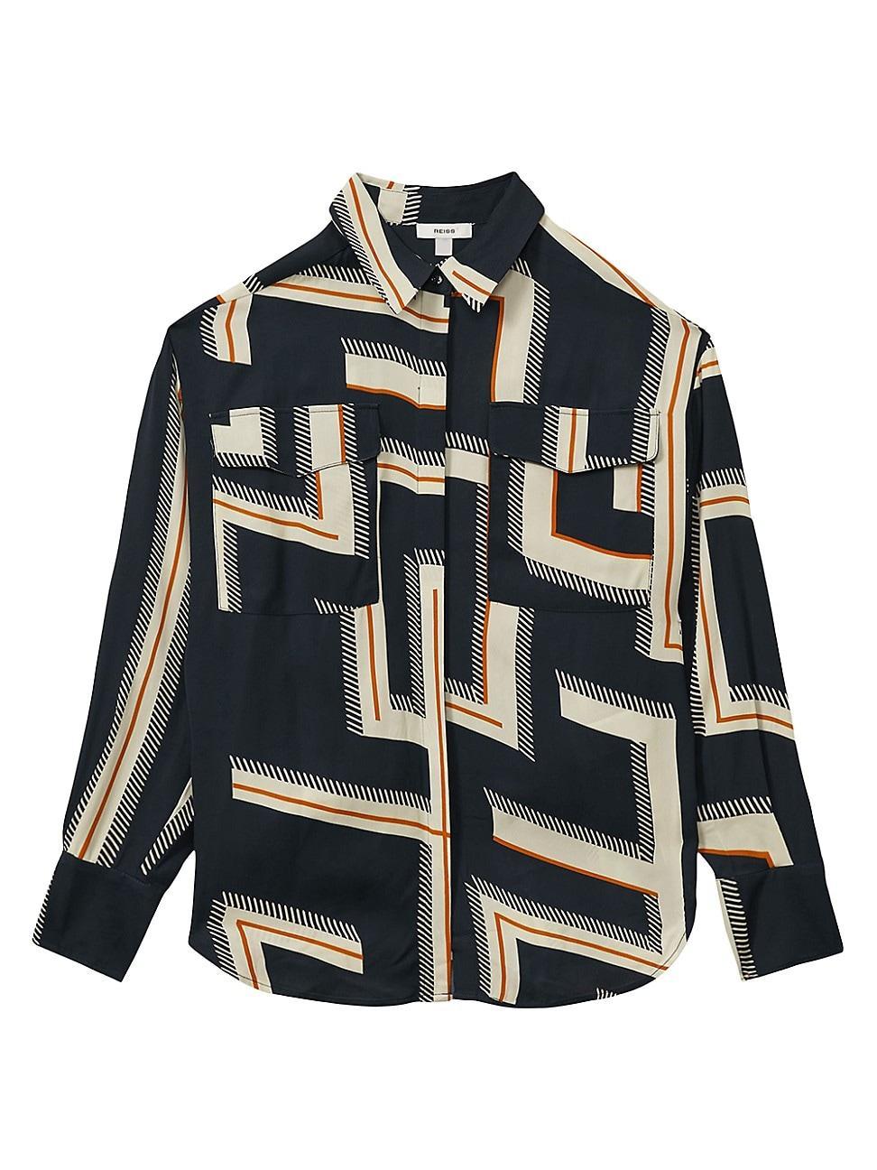 Womens Isadora Button-Front Shirt Product Image