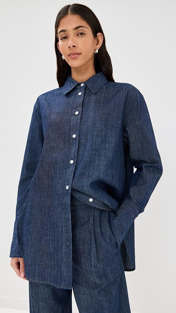 Another Tomorrow Chambray Shirt | Shopbop Product Image