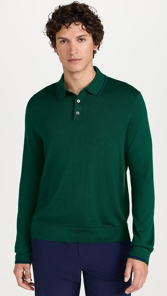 RLX Ralph Lauren Long Sleeve Merino Coolmax Collared Sweater | Shopbop Product Image
