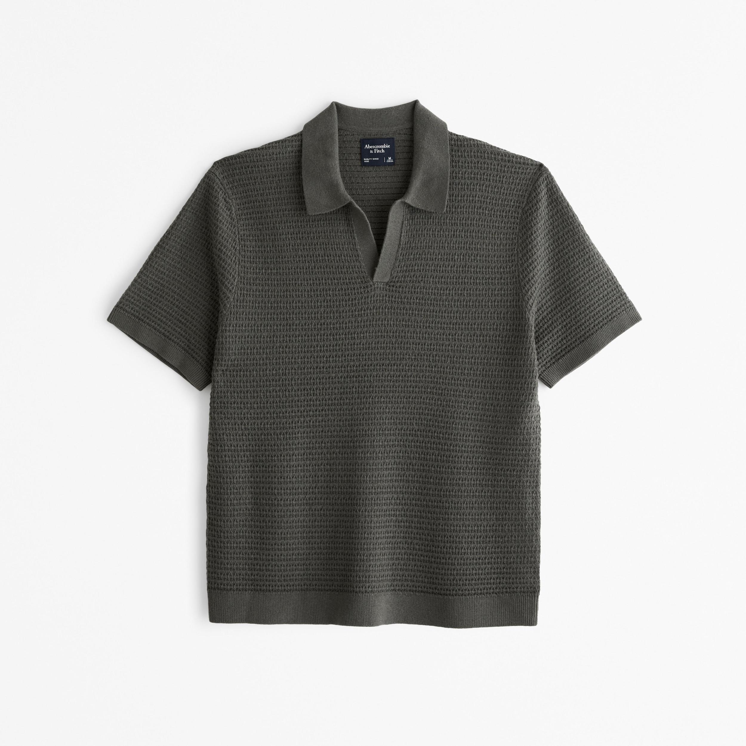 Retro Johnny Collar Sweater Polo Product Image