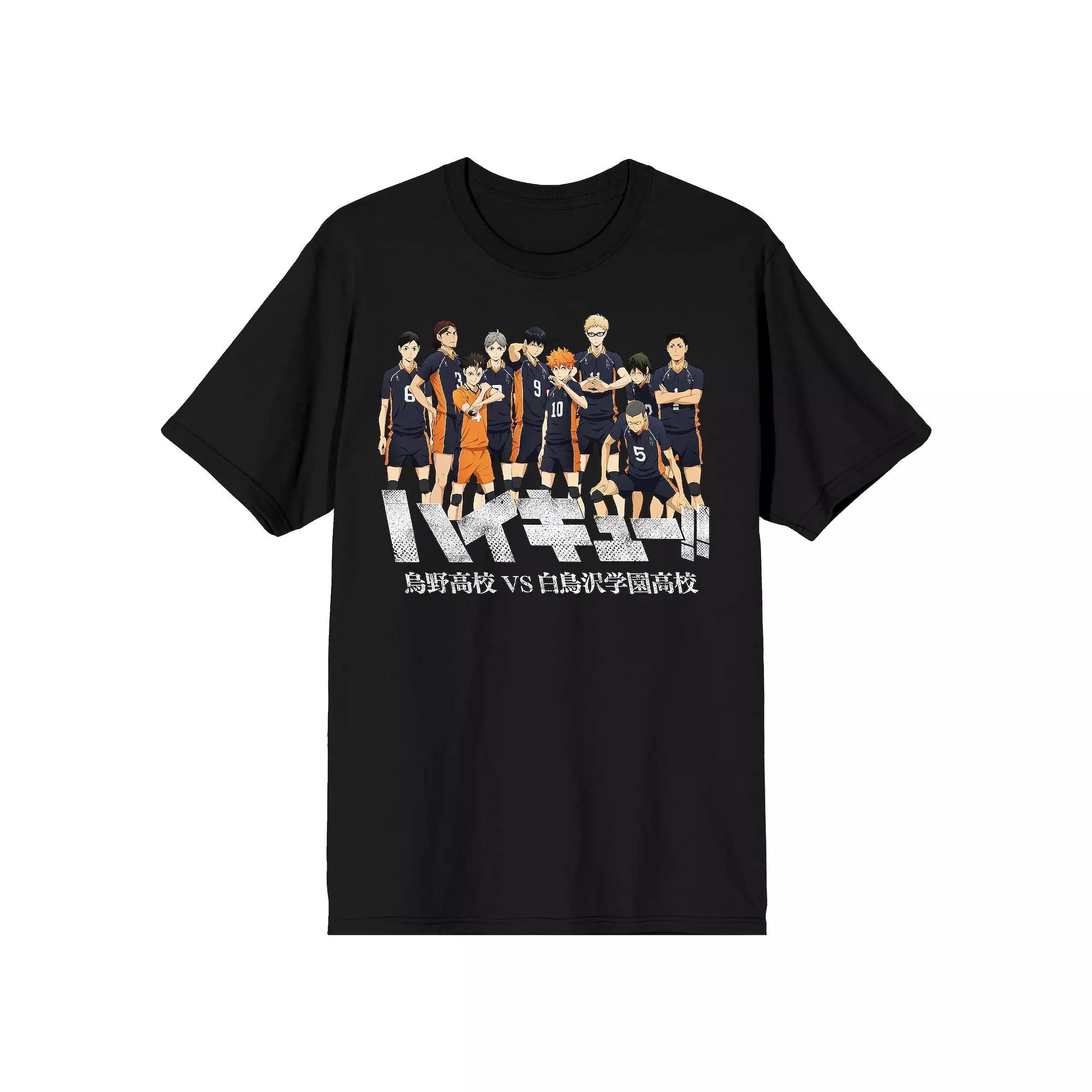 Men's Haikyuu!! Anime Roster Tee, Size: Medium, Black Product Image
