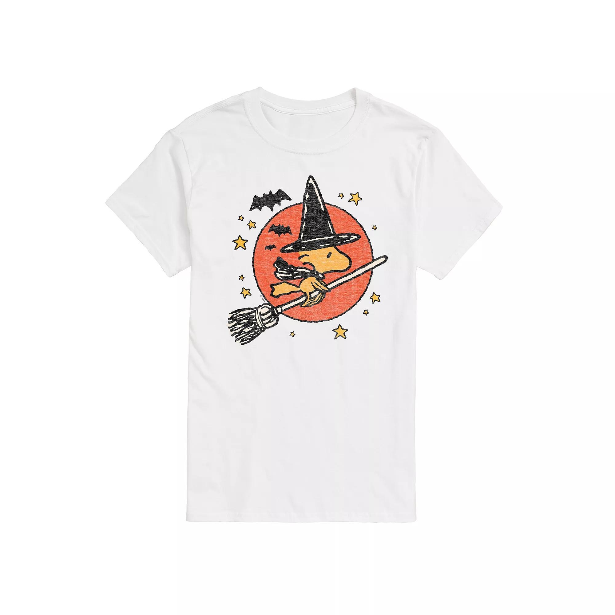 Men's Peanuts Woodstock Witch Graphic Tee, Size: Medium, White Product Image