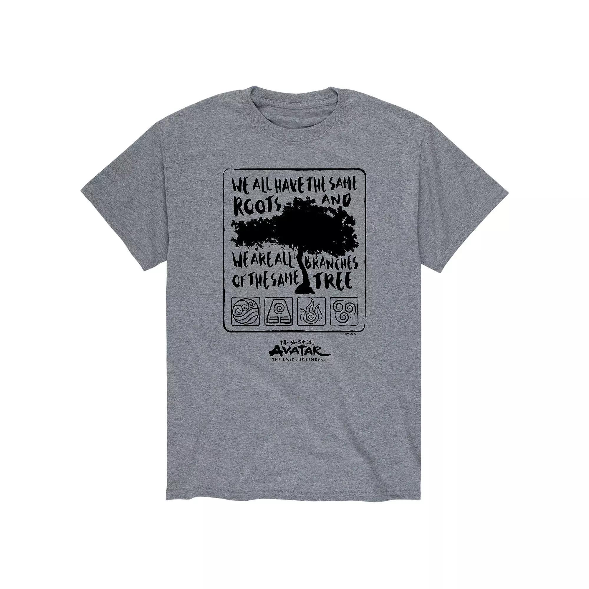 Big & Tall Avatar The Last Airbender Same Roots Graphic Tee, Mens Product Image