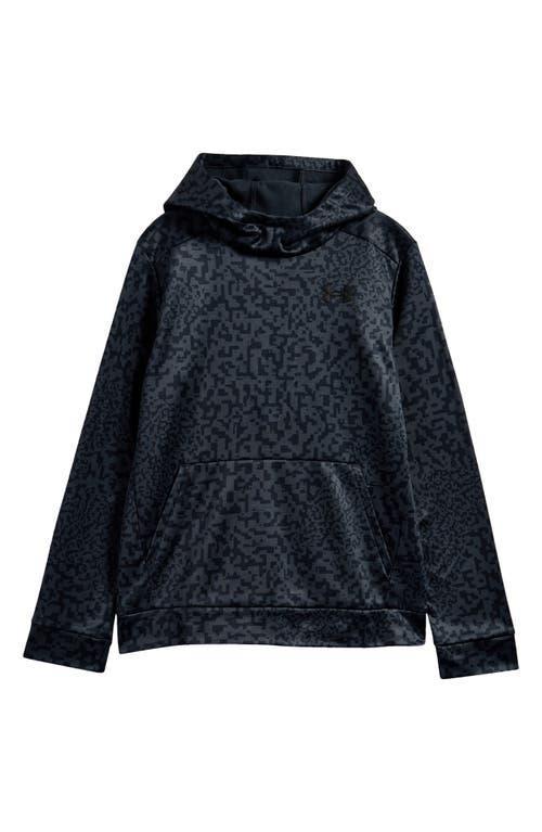 Under Armour Kids' UA Armour Fleece Hoodie in Black /Anthracite /Black at Nordstrom, Size Xs Product Image