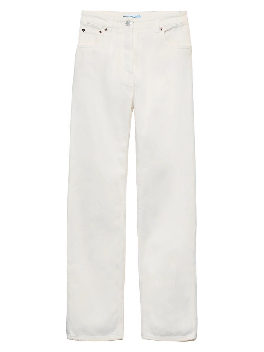 Womens Five-Pocket Denim Jeans Product Image