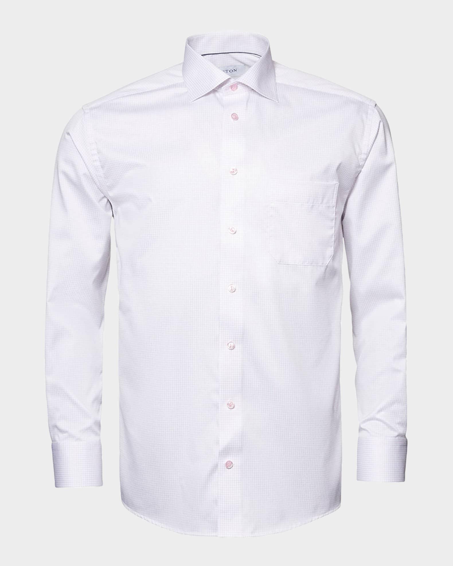 Men's Classic-Fit Grid Check Dress Shirt Product Image