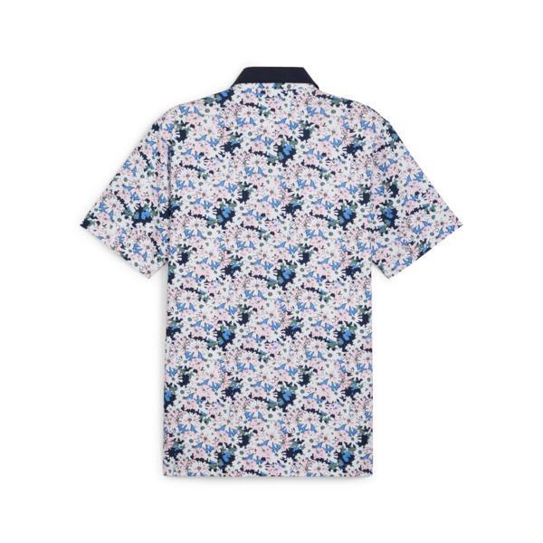 PUMA x ARNOLD PALMER Floral Men's Golf Polo Shirt in Dark Blue Product Image