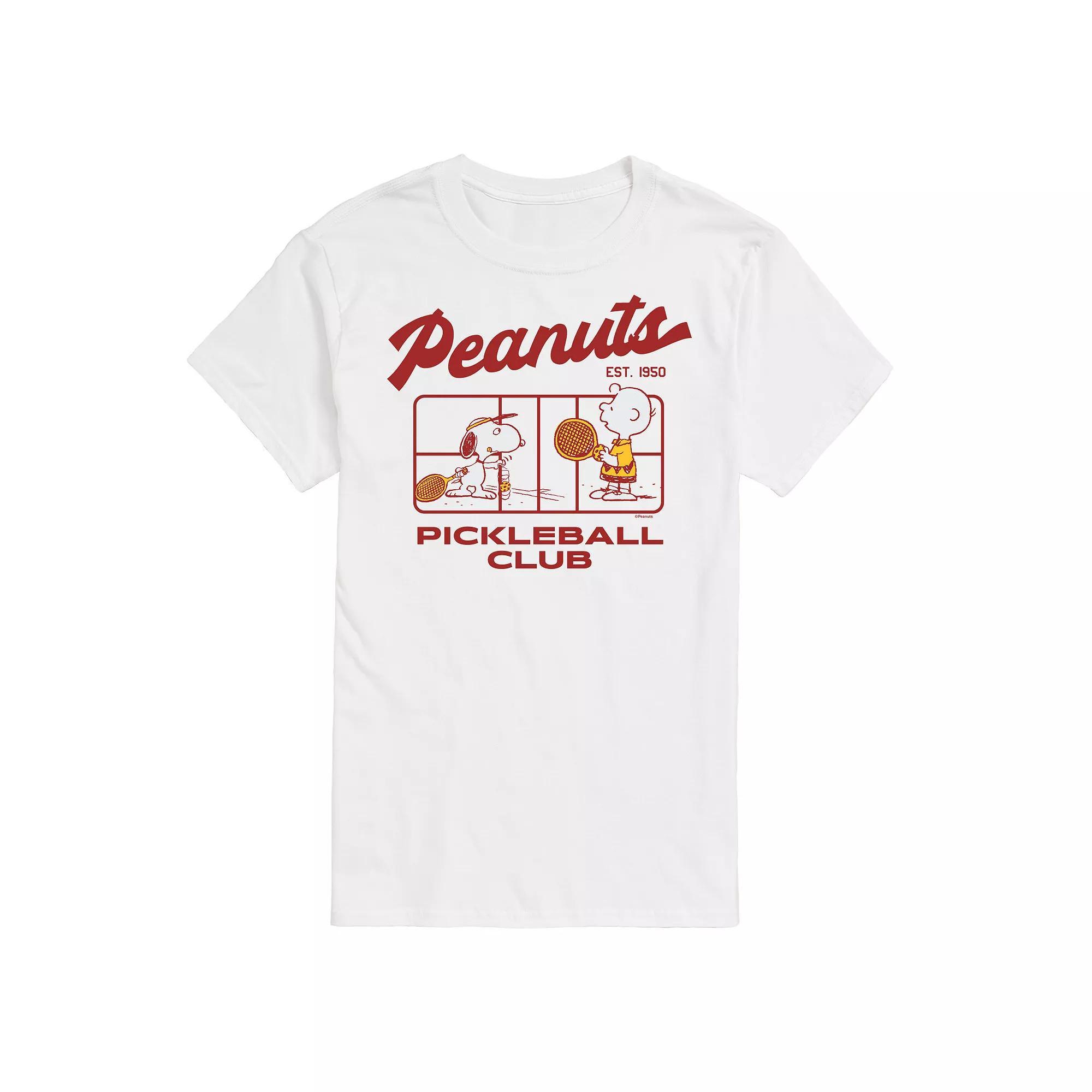 Mens Peanuts Pickleball Club Graphic Tee Product Image