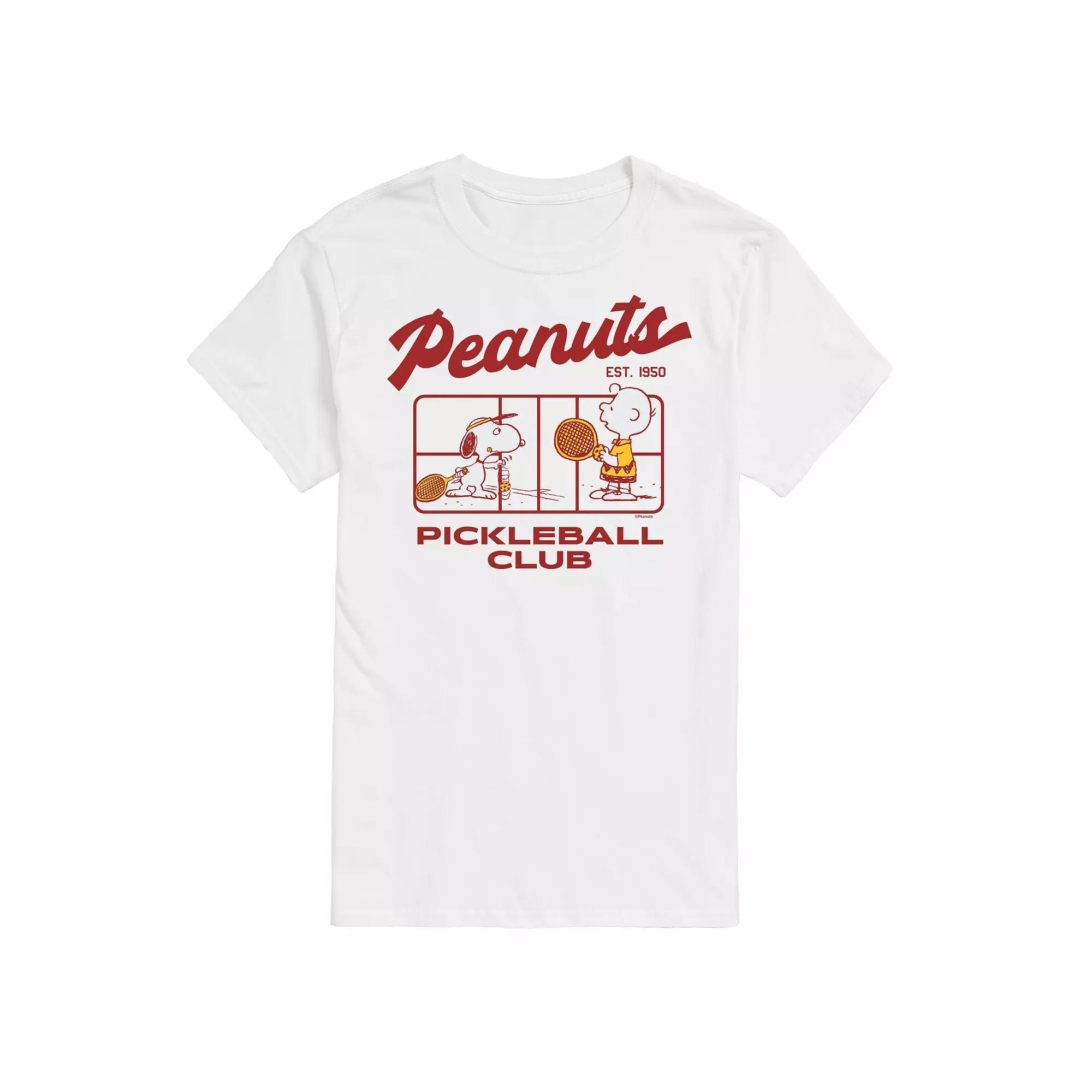 Mens Peanuts Pickleball Club Graphic Tee Product Image