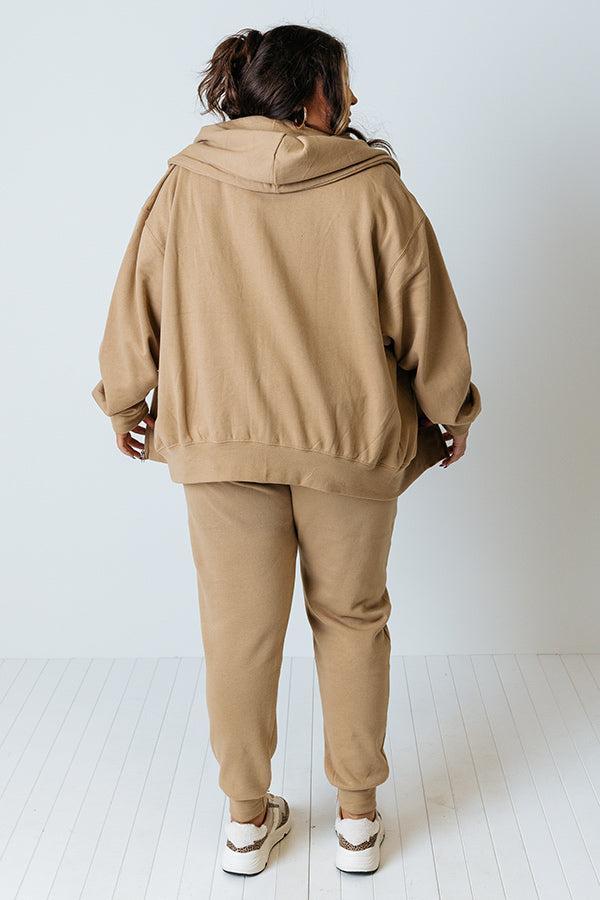 Count On You Sweater In Khaki Curves Product Image