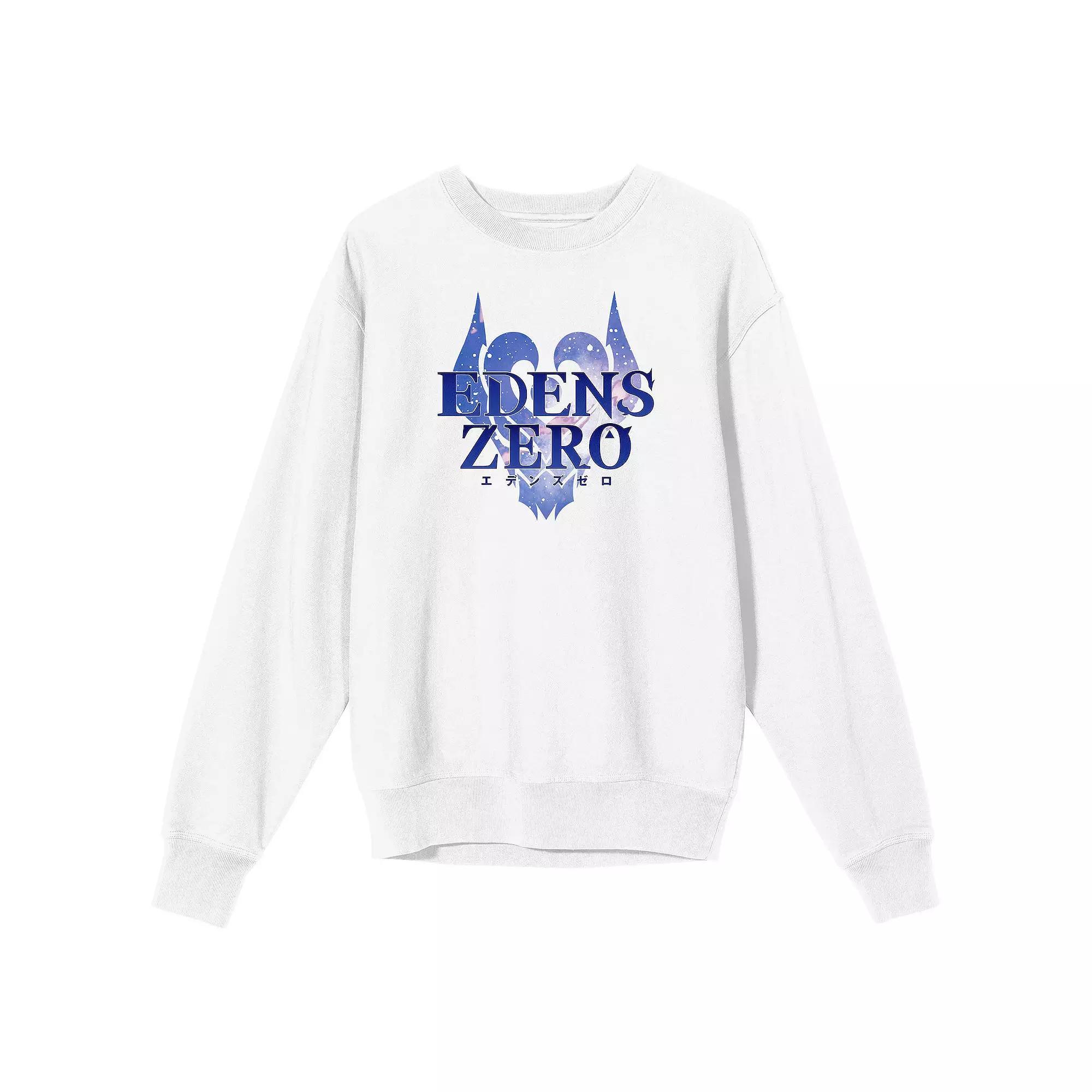 Men's Edens Zero Spaceship Logo Long Sleeve Graphic Tee, Size: Medium, White Product Image
